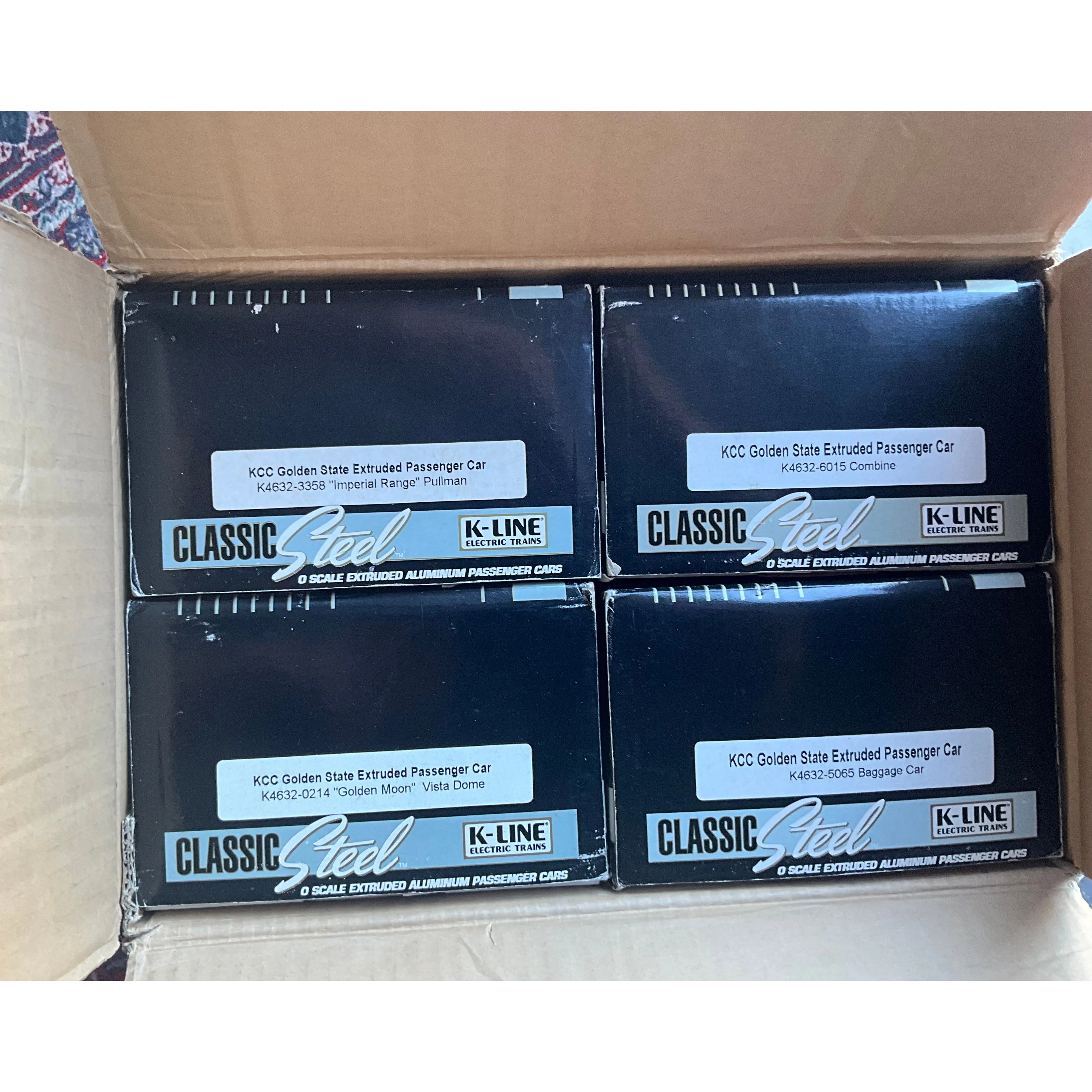 K-Line 3 rail Golden State Complete 9 Car Set (Upgraded LEDs and passengers) — photo 13