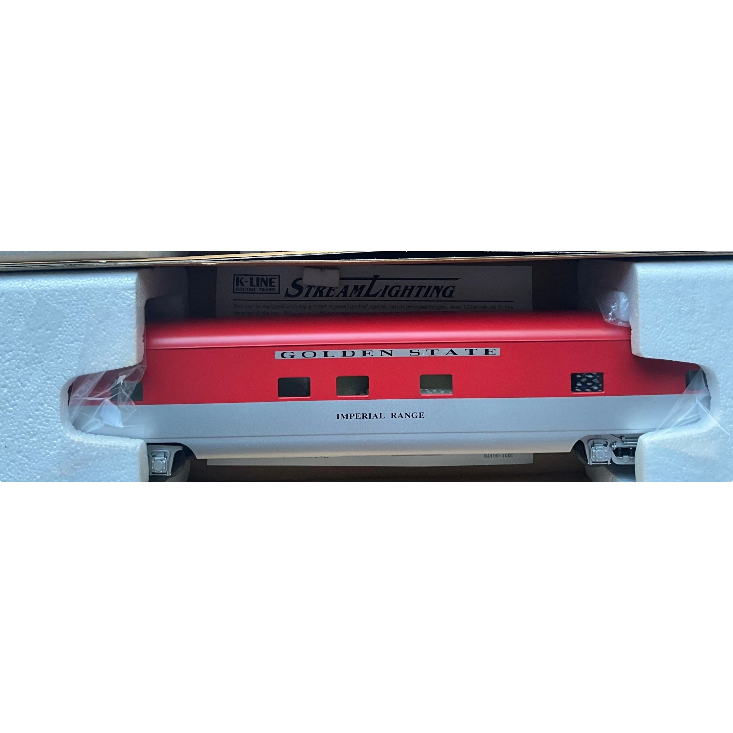K-Line 3 rail Golden State Complete 5 Car Set (Upgraded LEDs and passengers) — photo 12