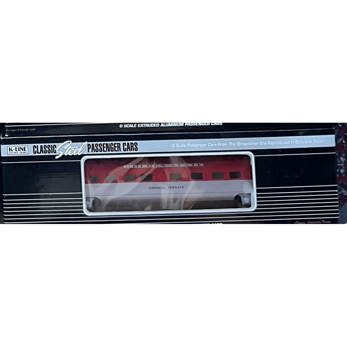 K-Line 3 rail Golden State Complete 5 Car Set (Upgraded LEDs and passengers) — photo 14