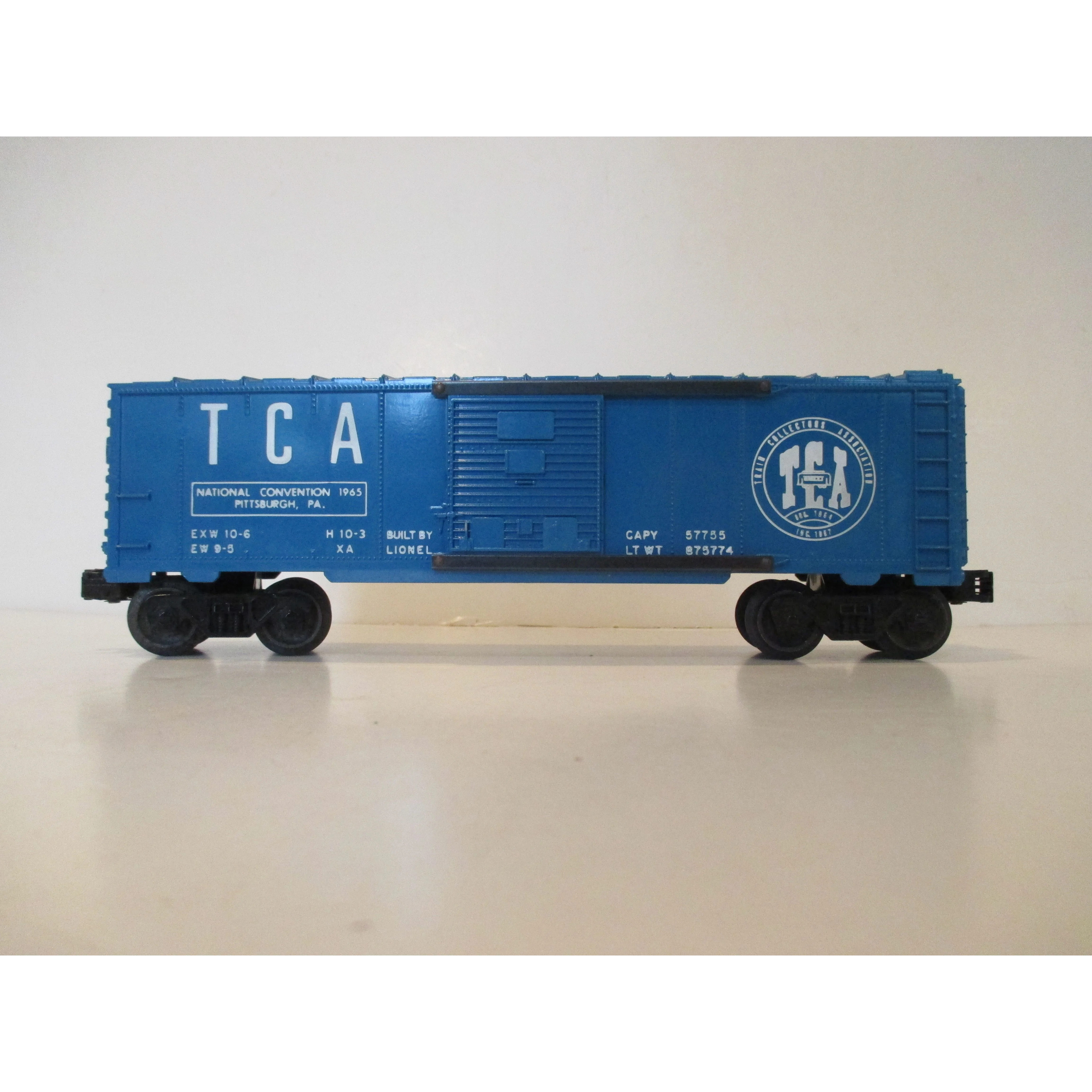 Lionel 6464-1965 TCA Pittsburgh National Convention Box Car w/original box