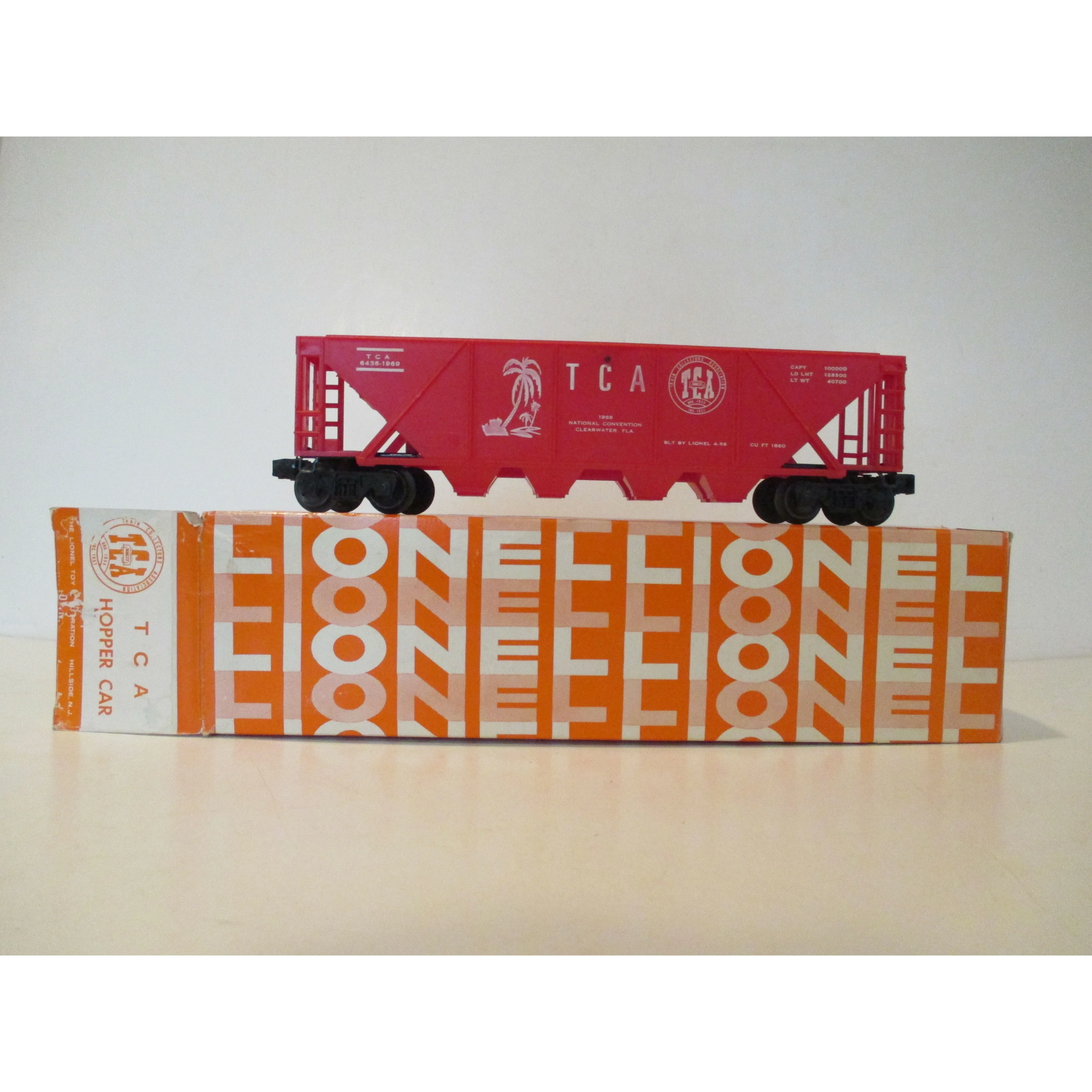 Lionel Lines O gauge Postwar 6436-1969 TCA Convention Hopper in Hagerstown MD Box — photo 2
