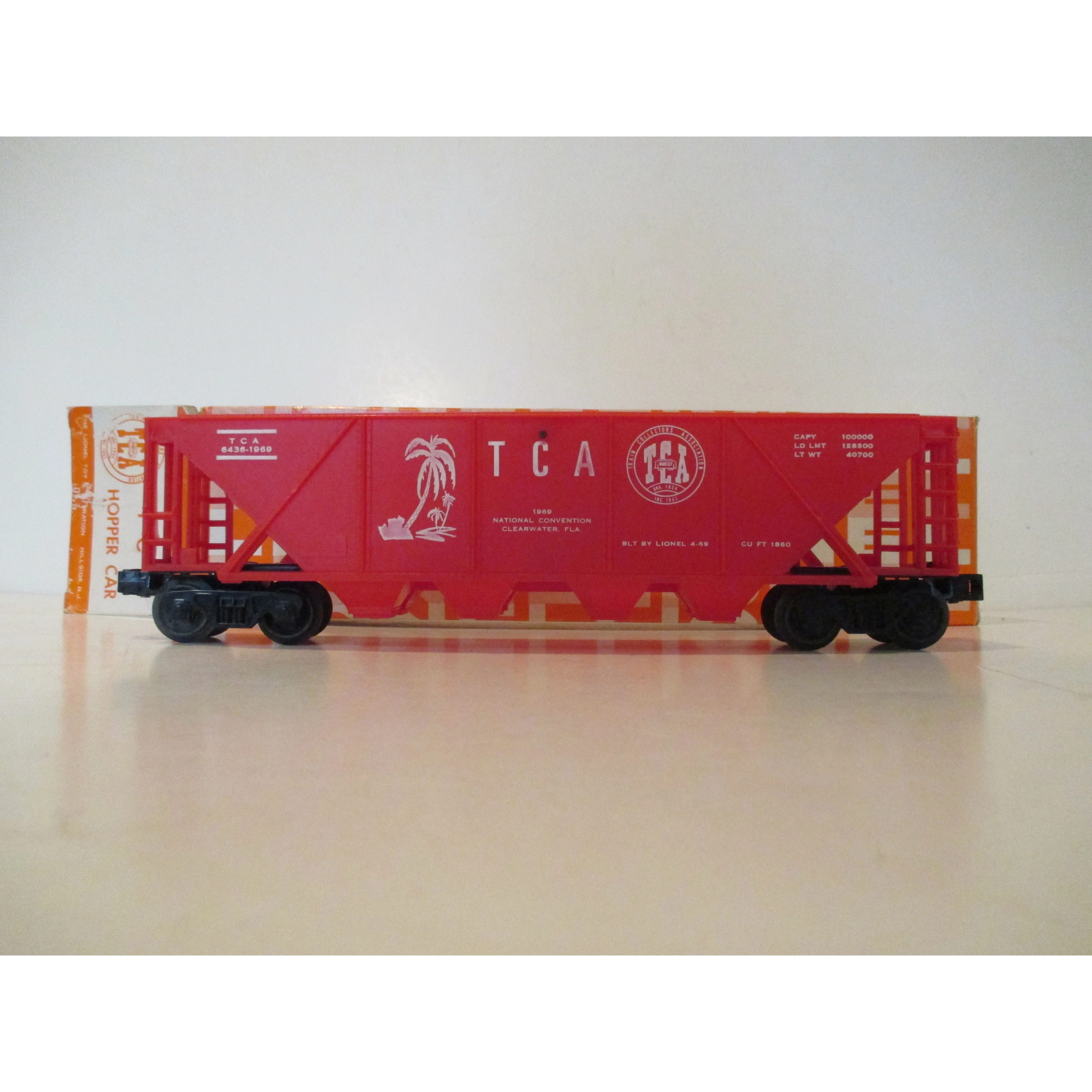 Lionel Lines O gauge Postwar 6436-1969 TCA Convention Hopper in Hagerstown MD Box — photo 6