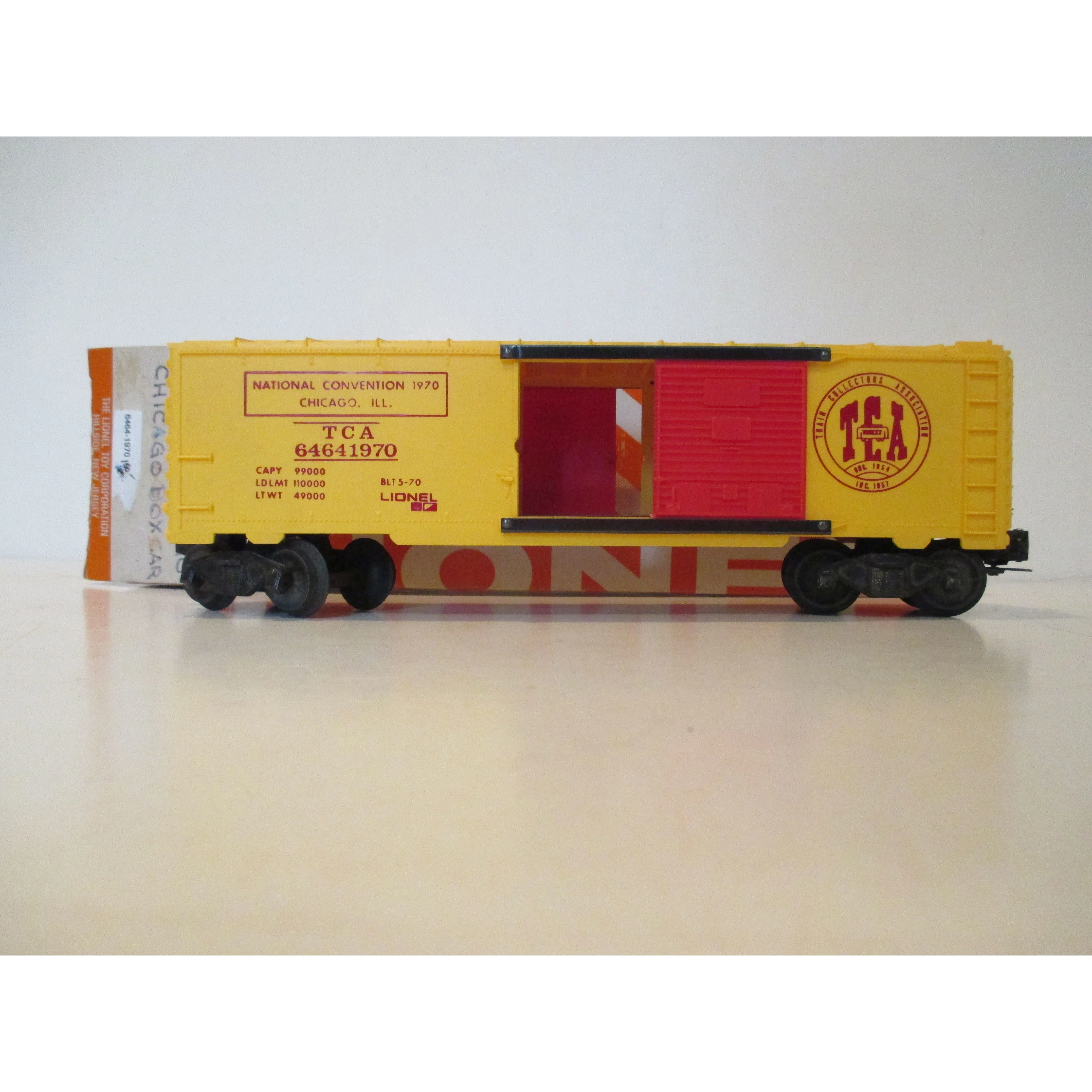 Lionel 6464-1970 TCA Chicago National Convention Boxcar w/Original Box — photo 3