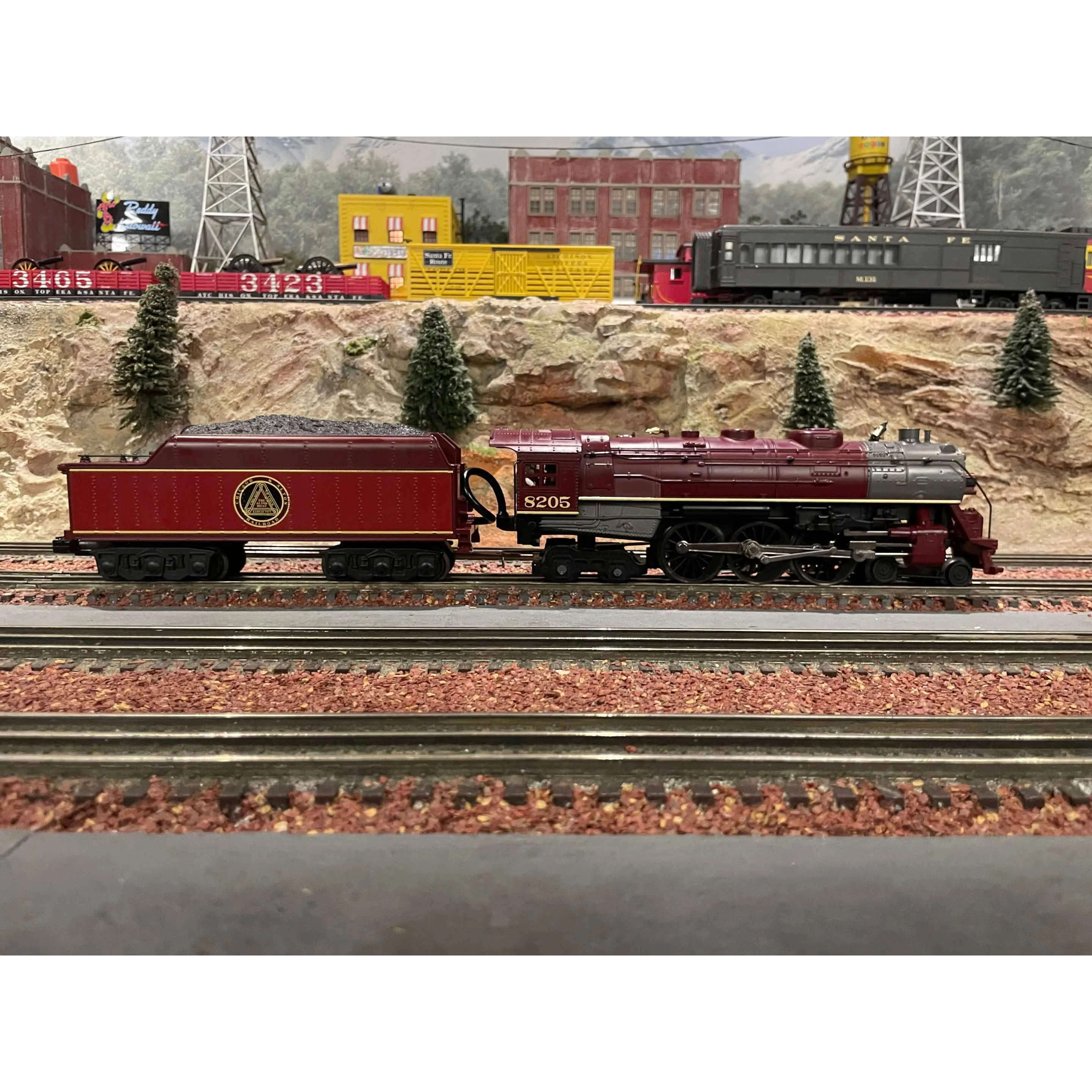 MTH Railking Chicago and Alton Hudson PS2 with BCR and 4 K-Line 15' Passenger Cars — photo 2