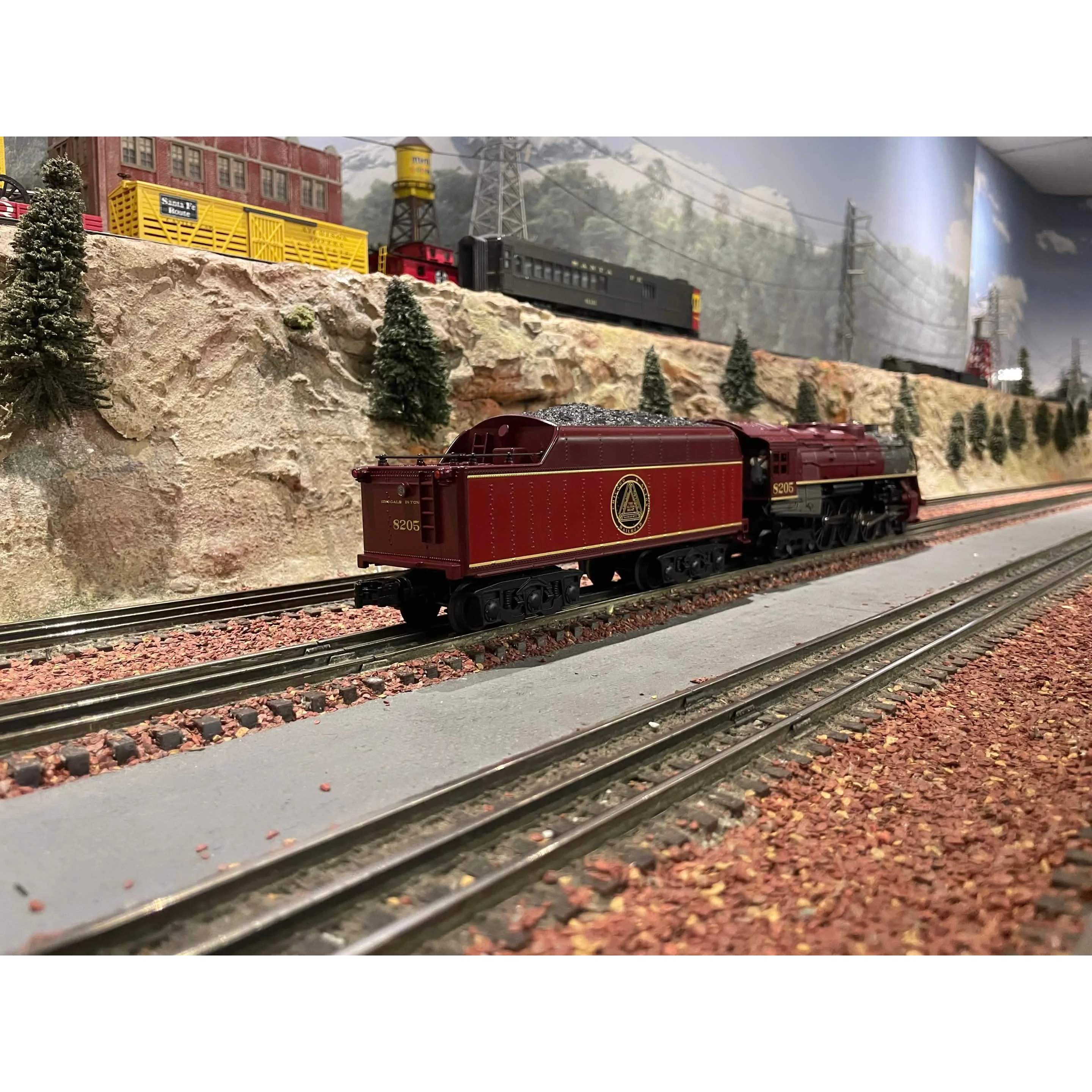 MTH Railking Chicago and Alton Hudson PS2 with BCR and 4 K-Line 15' Passenger Cars — photo 3