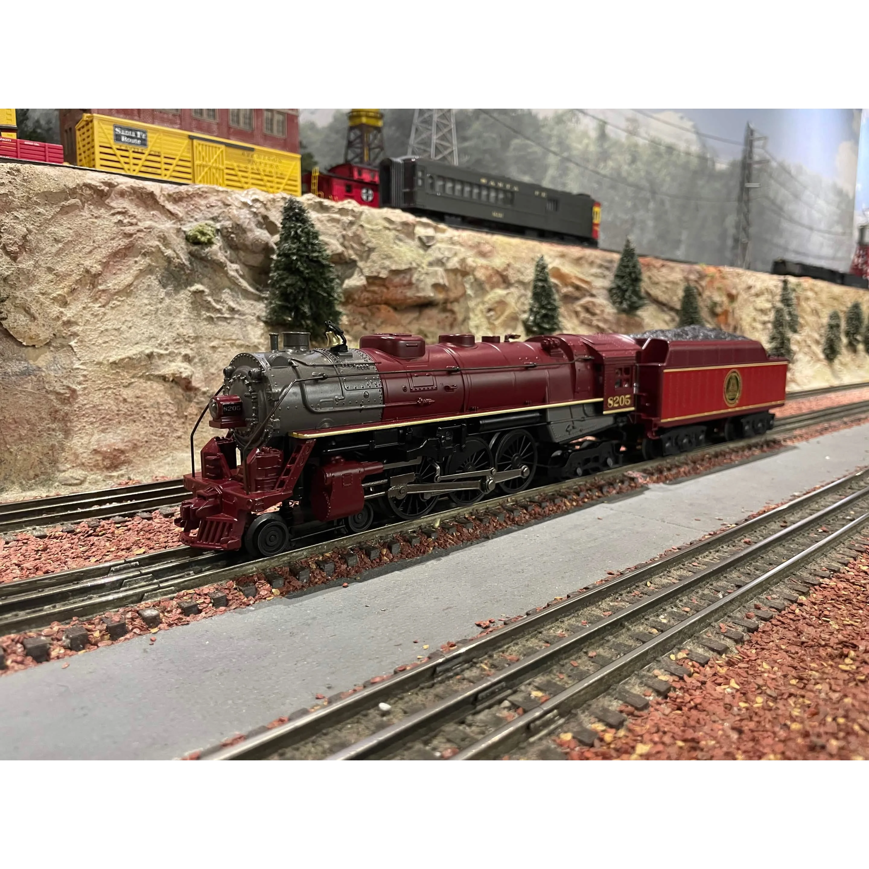 MTH Railking Chicago and Alton Hudson PS2 with BCR and 4 K-Line 15' Passenger Cars — photo 5