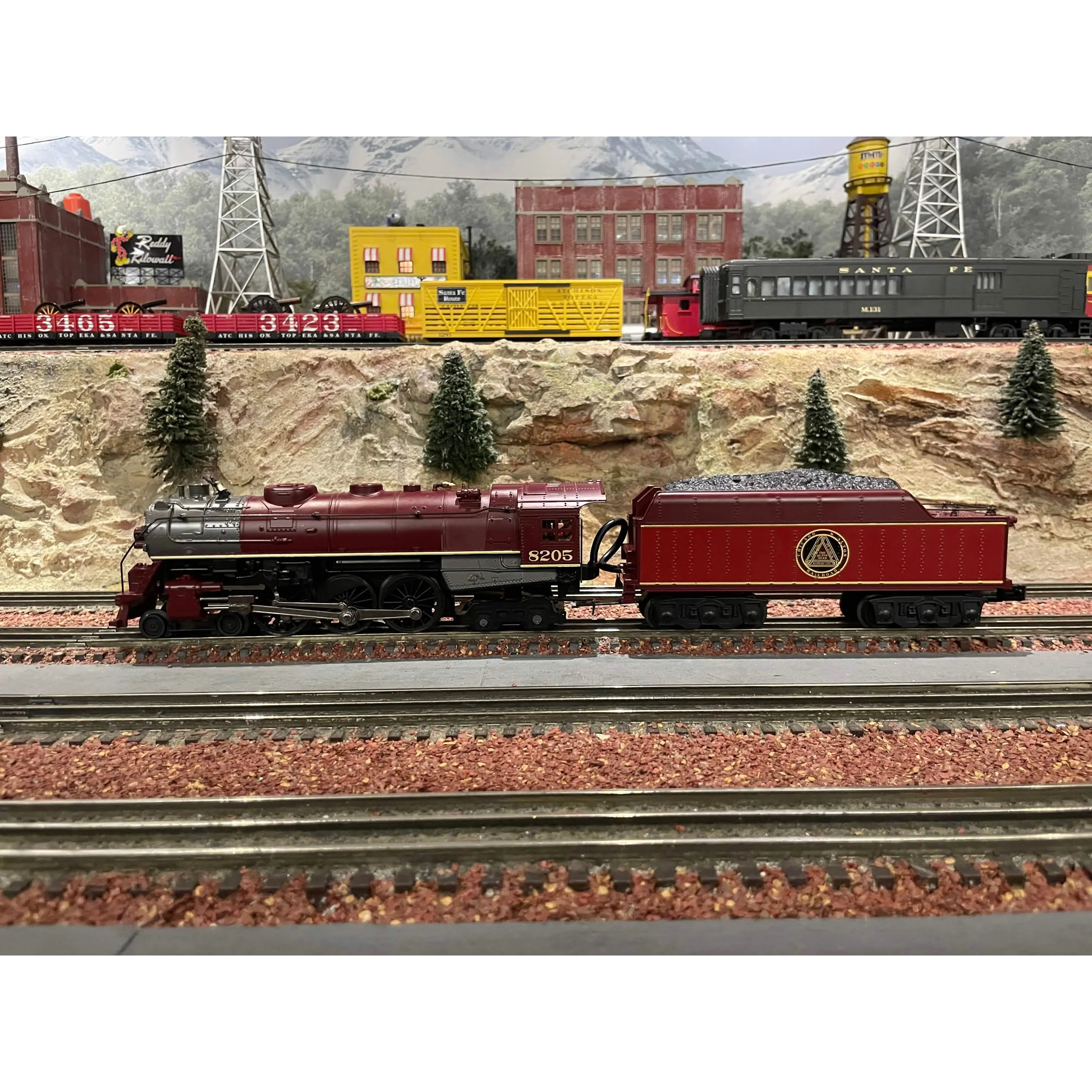 MTH Railking Chicago and Alton Hudson PS2 with BCR and 4 K-Line 15' Passenger Cars — photo 6
