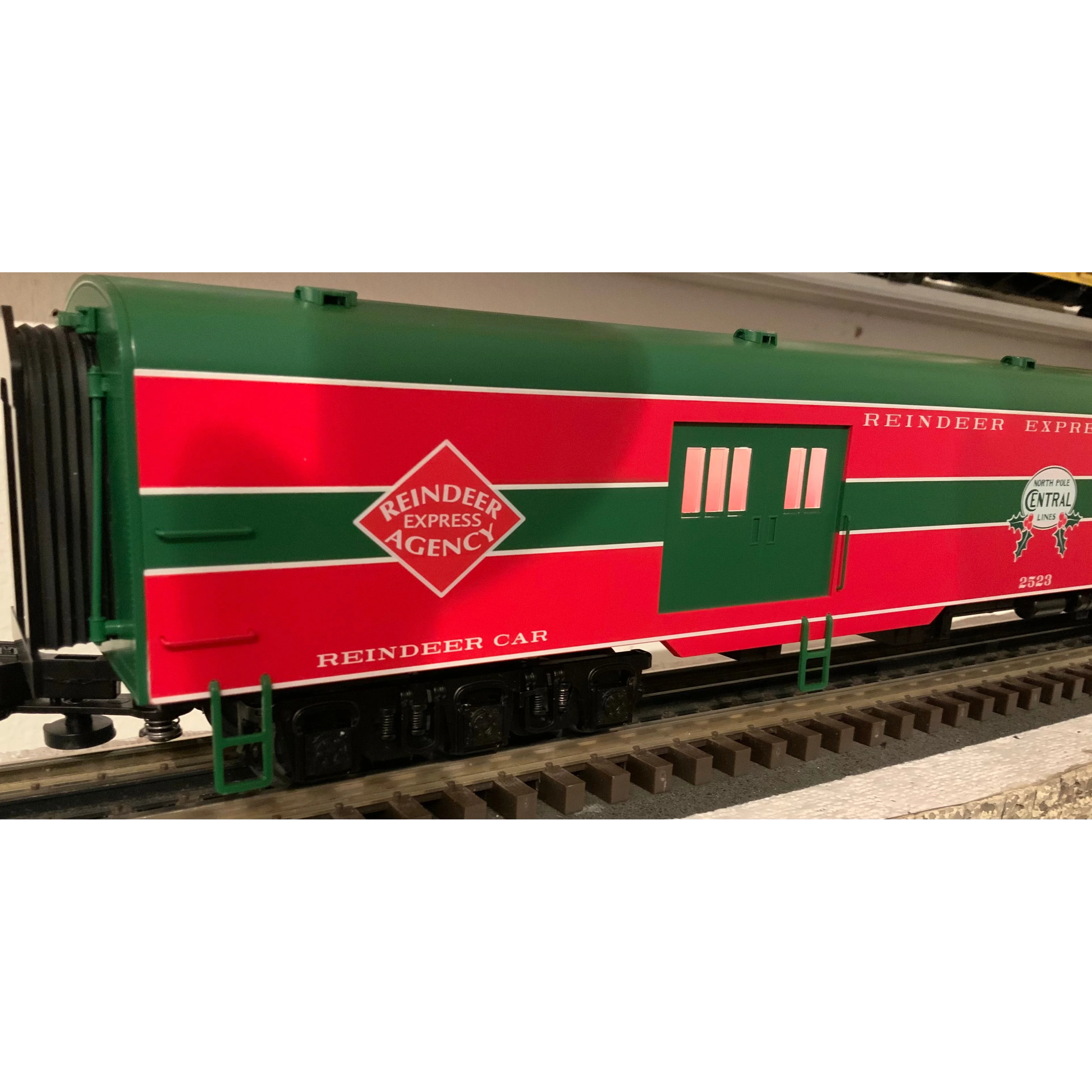 LIONEL VISIONLINE NORTH POLE CENTRAL REINDEER CAR #2523 O GAUGE 2227580 TESTED — photo 2