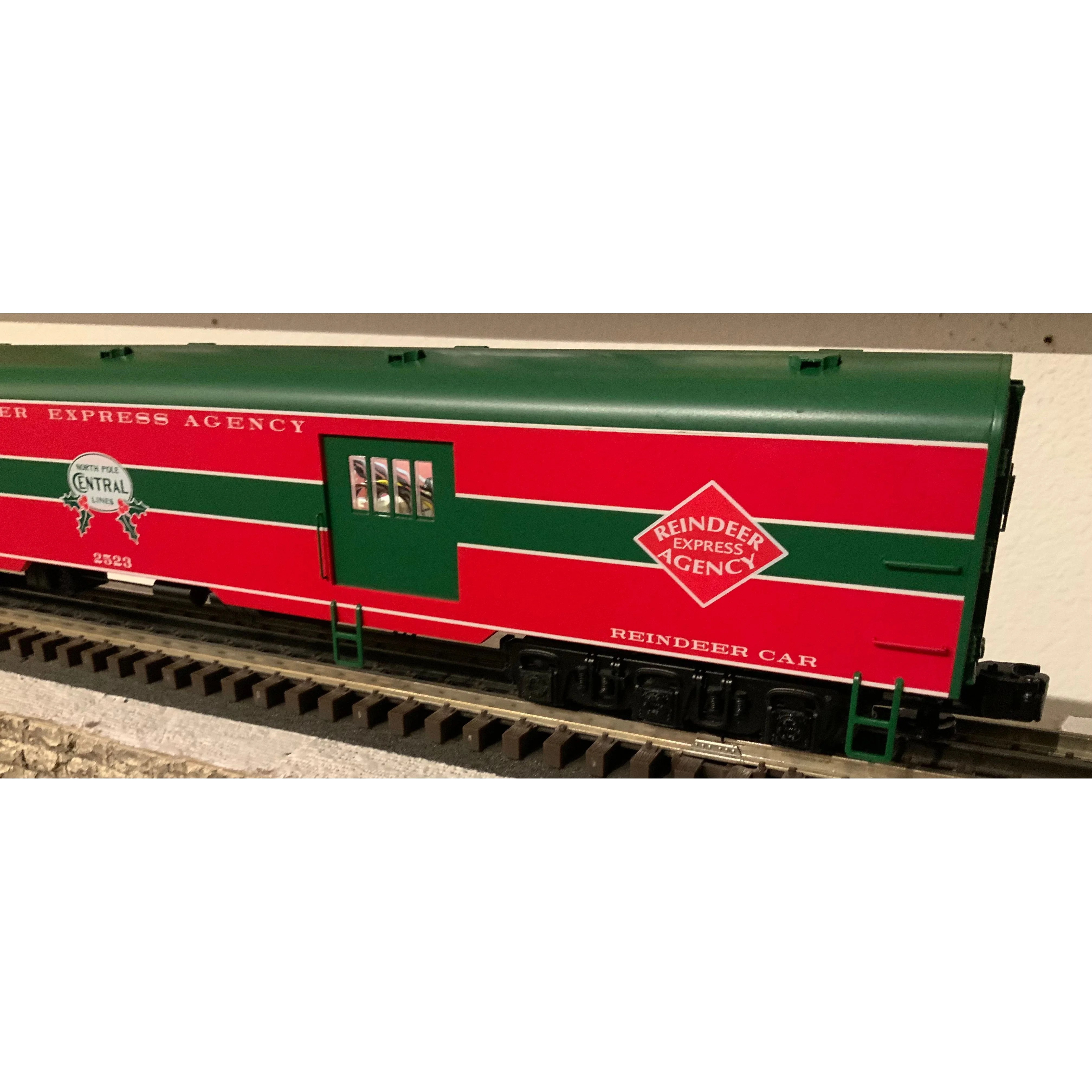 LIONEL VISIONLINE NORTH POLE CENTRAL REINDEER CAR #2523 O GAUGE 2227580 TESTED — photo 3