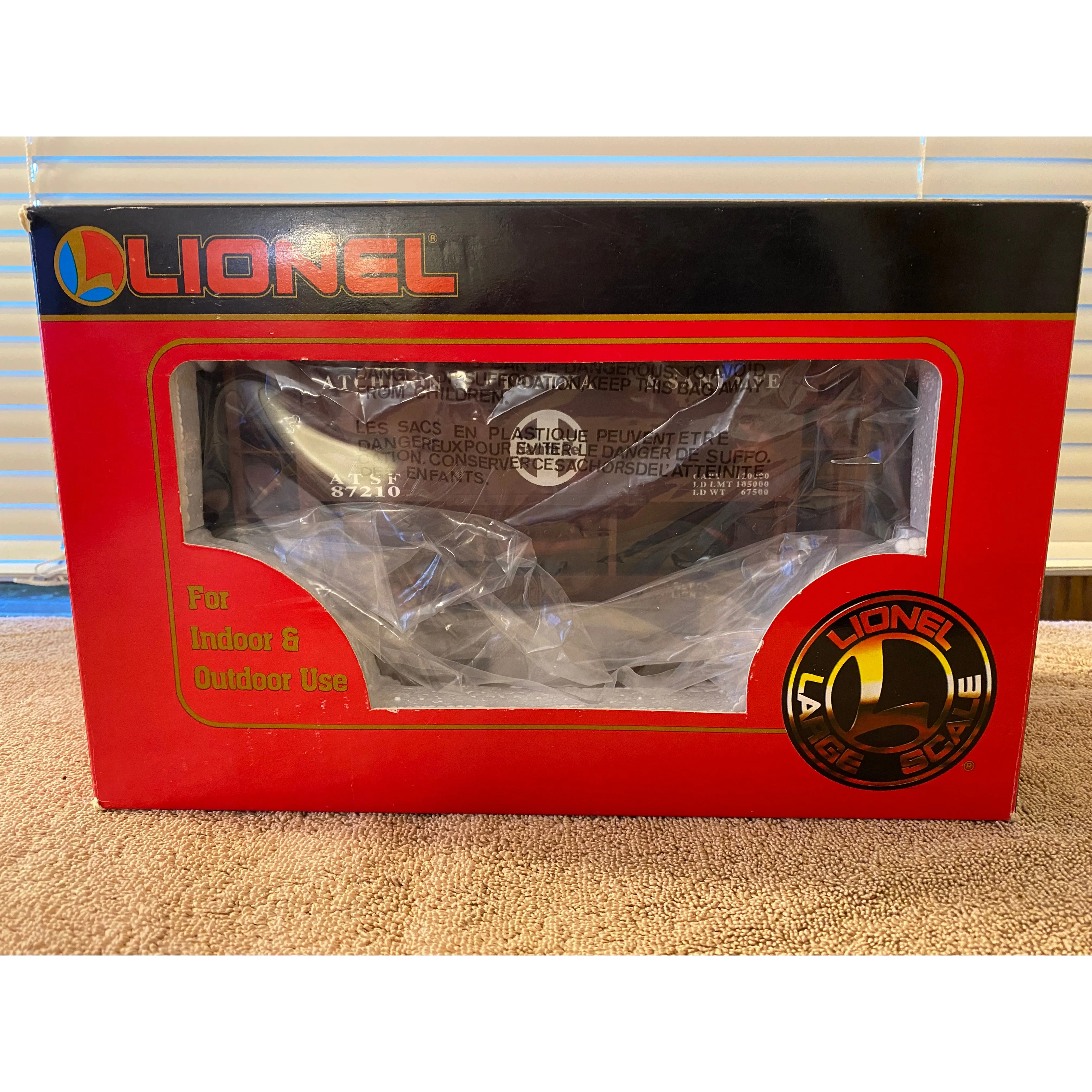 Lionel G Scale Santa Fe Ore Car 8-787210 new in box