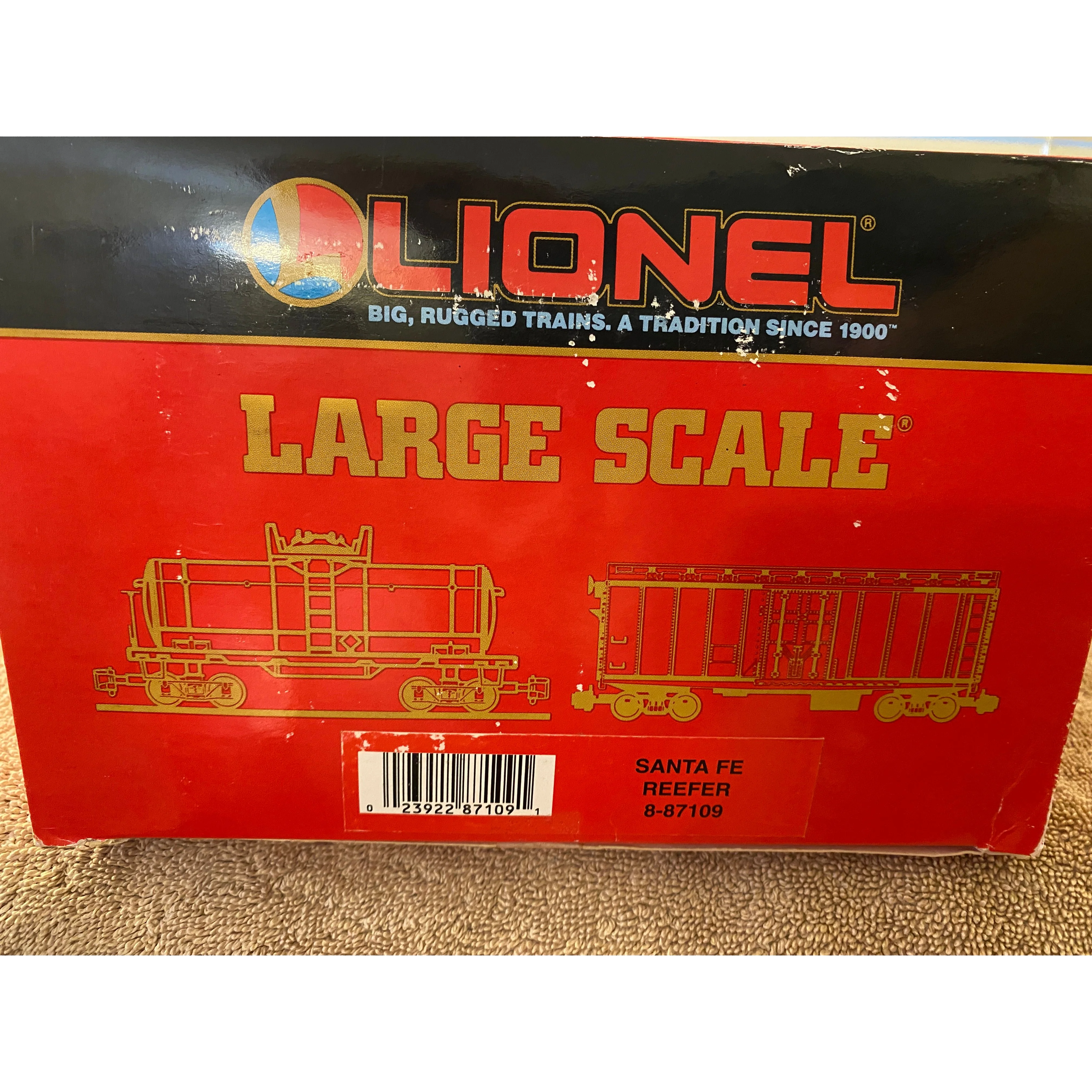 Lionel G Scale Santa Fe Reefer 8-87109 NOS — photo 2