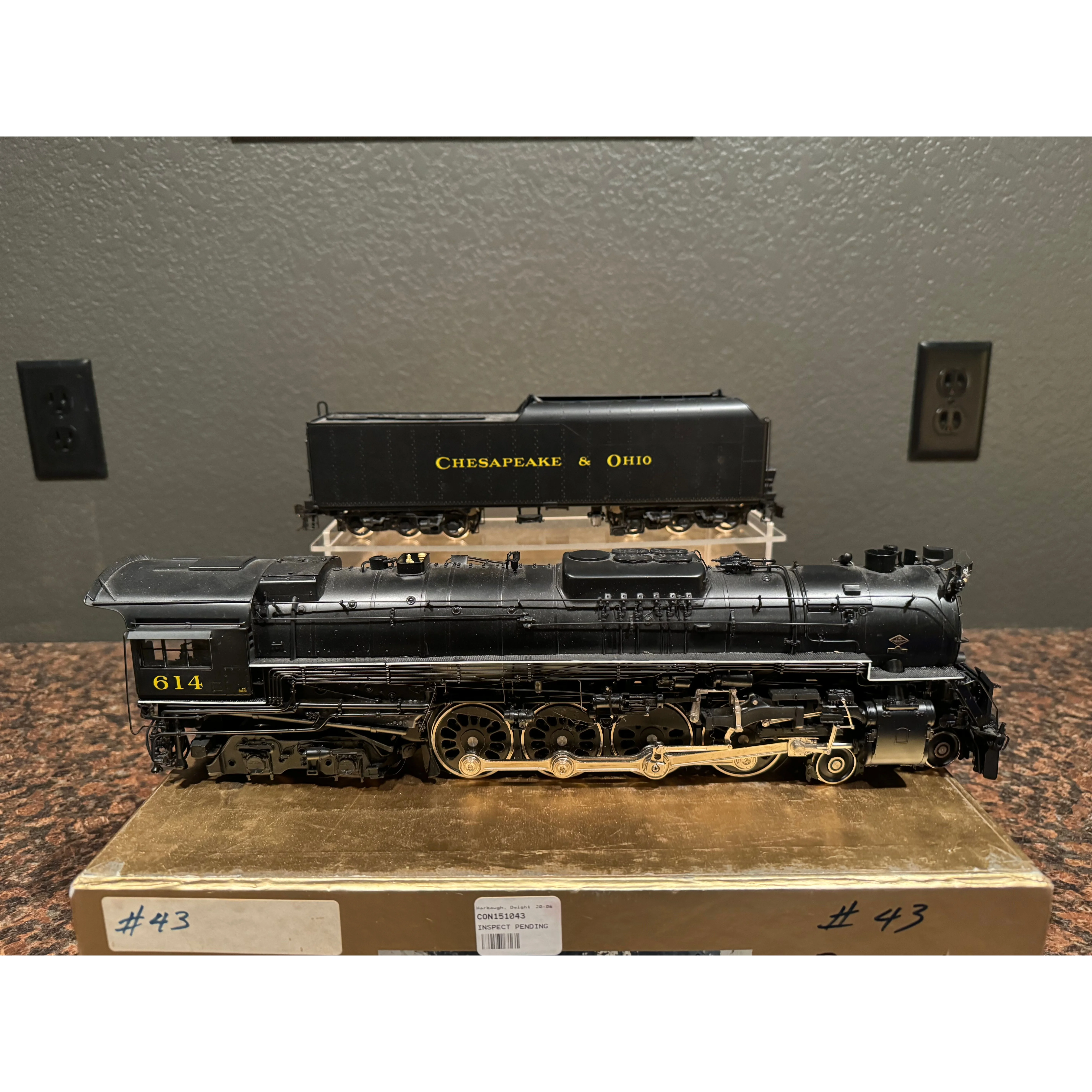 Precision Scale Crown Series O Scale 2R Brass Chesapeake & Ohio Greenbrier #614 — photo 3