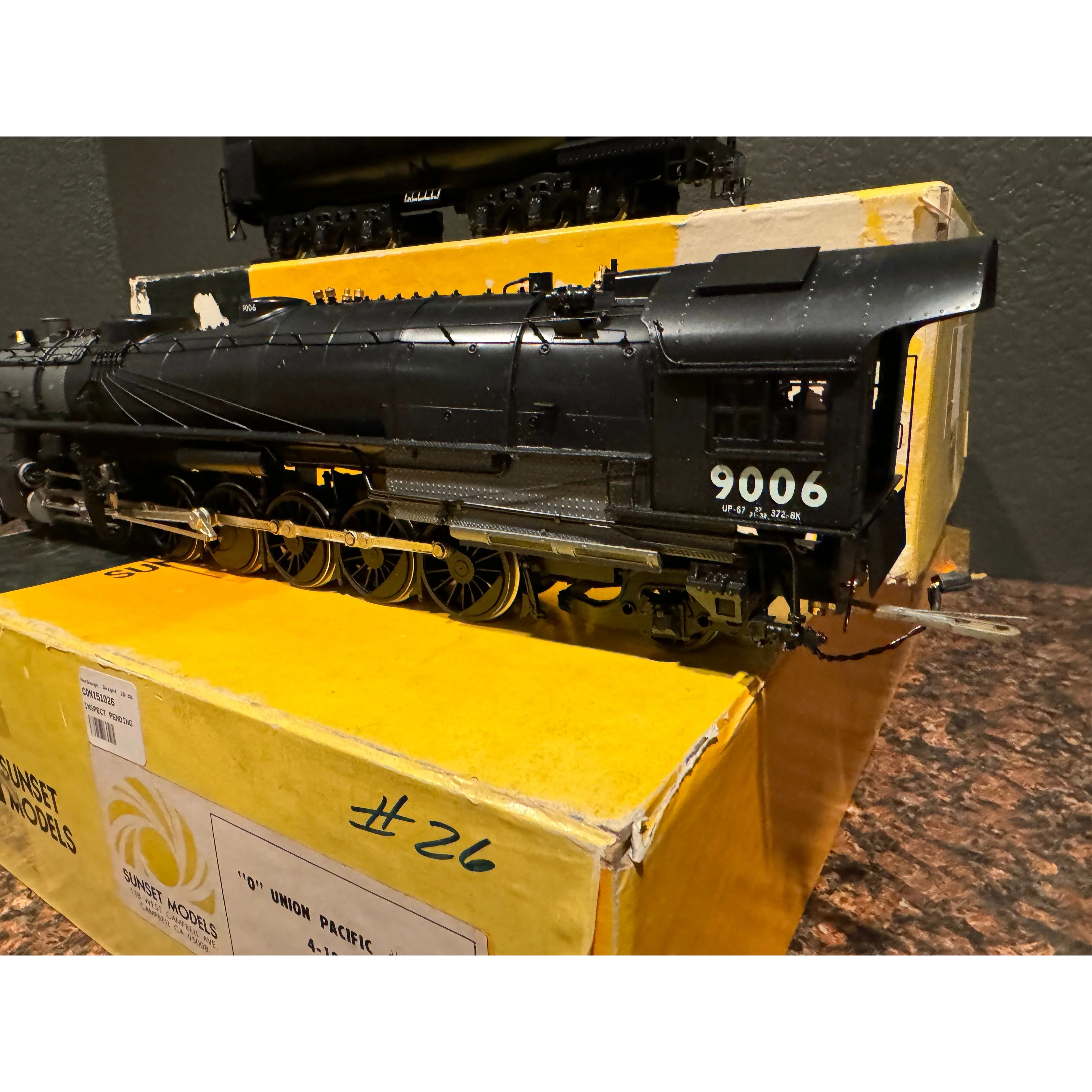 Sunset Models O Scale 2R Brass Samhongsa Built Union Pacific 4-12-2 — photo 4