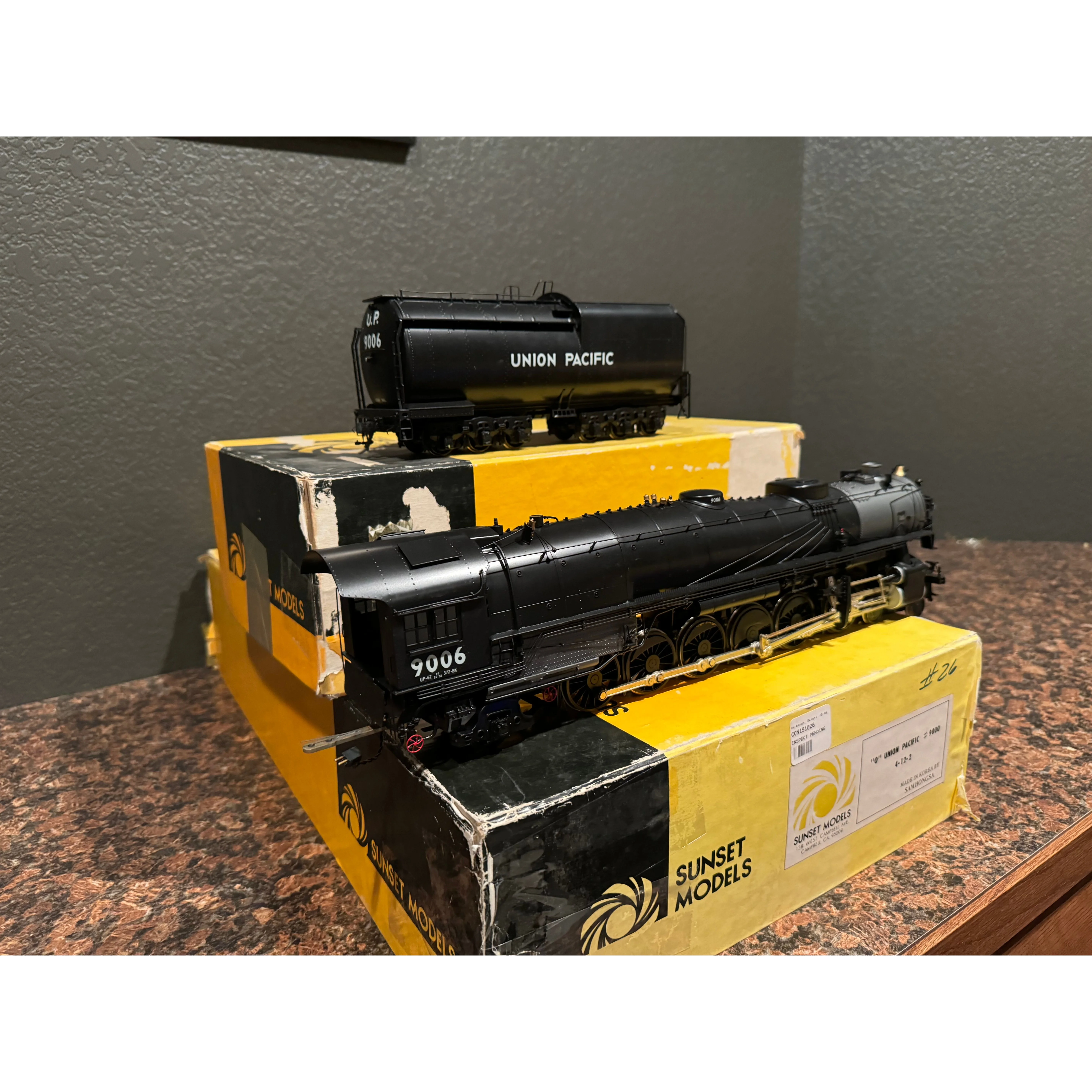 Sunset Models O Scale 2R Brass Samhongsa Built Union Pacific 4-12-2 — photo 2