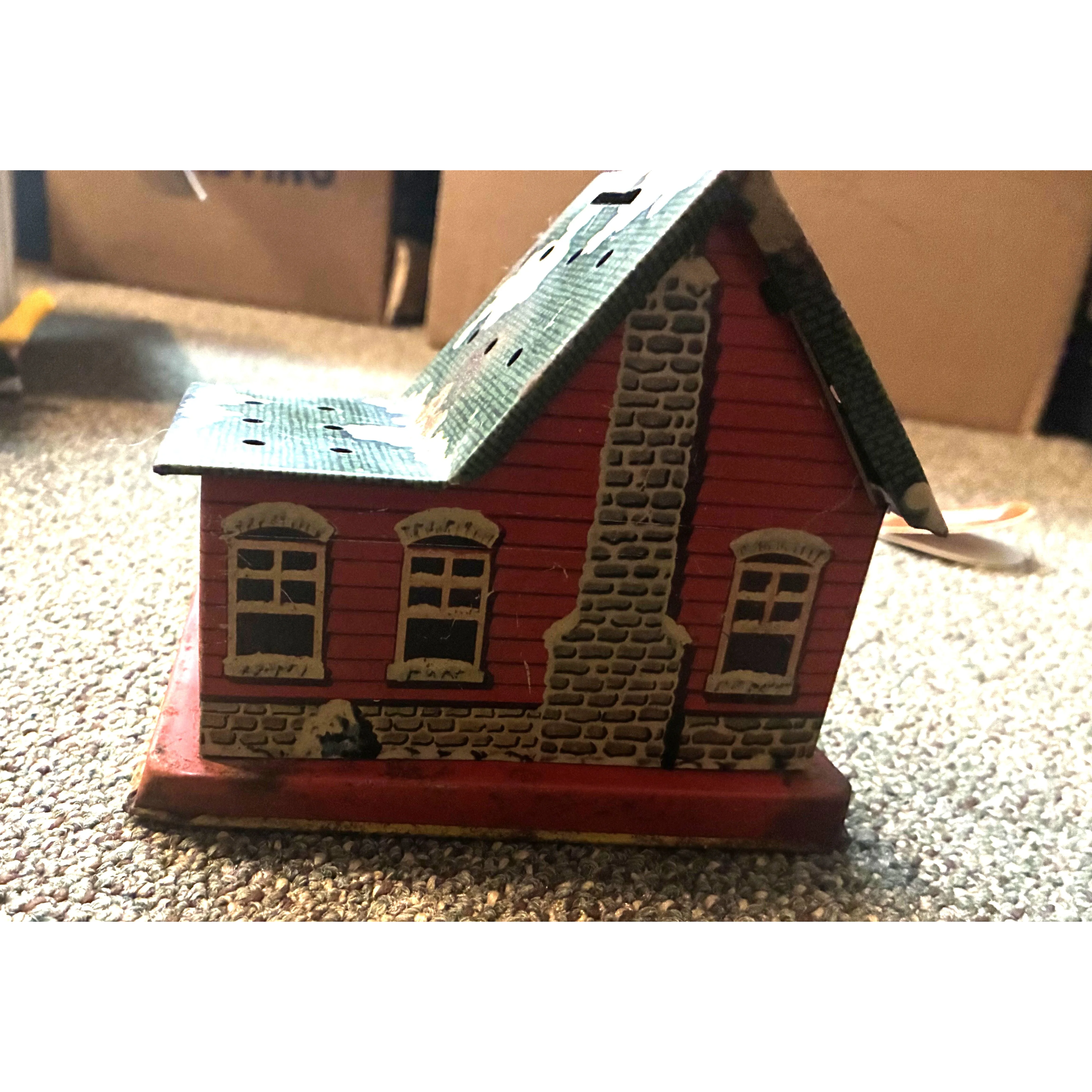 Vintage tin lithograph school house P.S. 23 Still Bank — photo 5