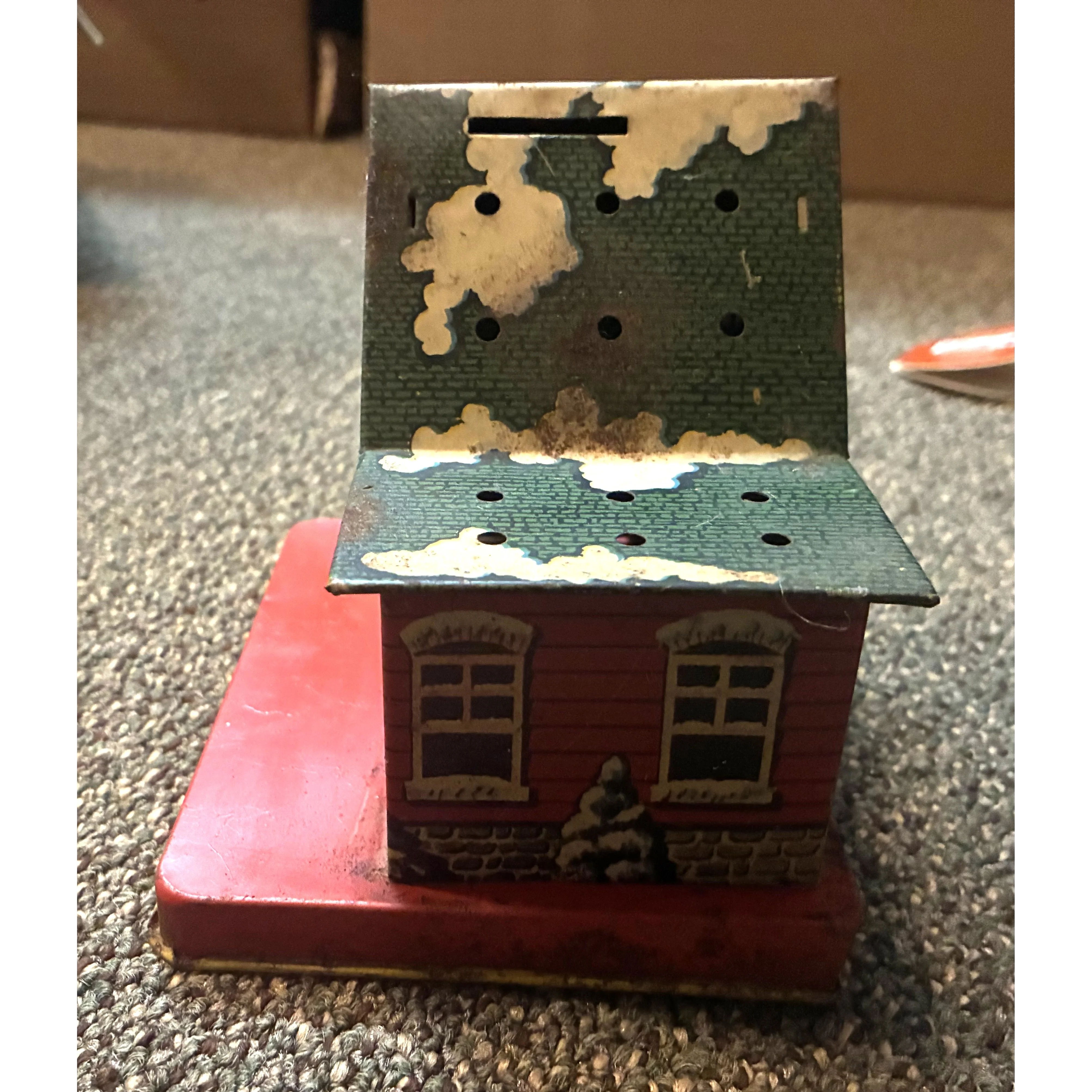 Vintage tin lithograph school house P.S. 23 Still Bank — photo 6