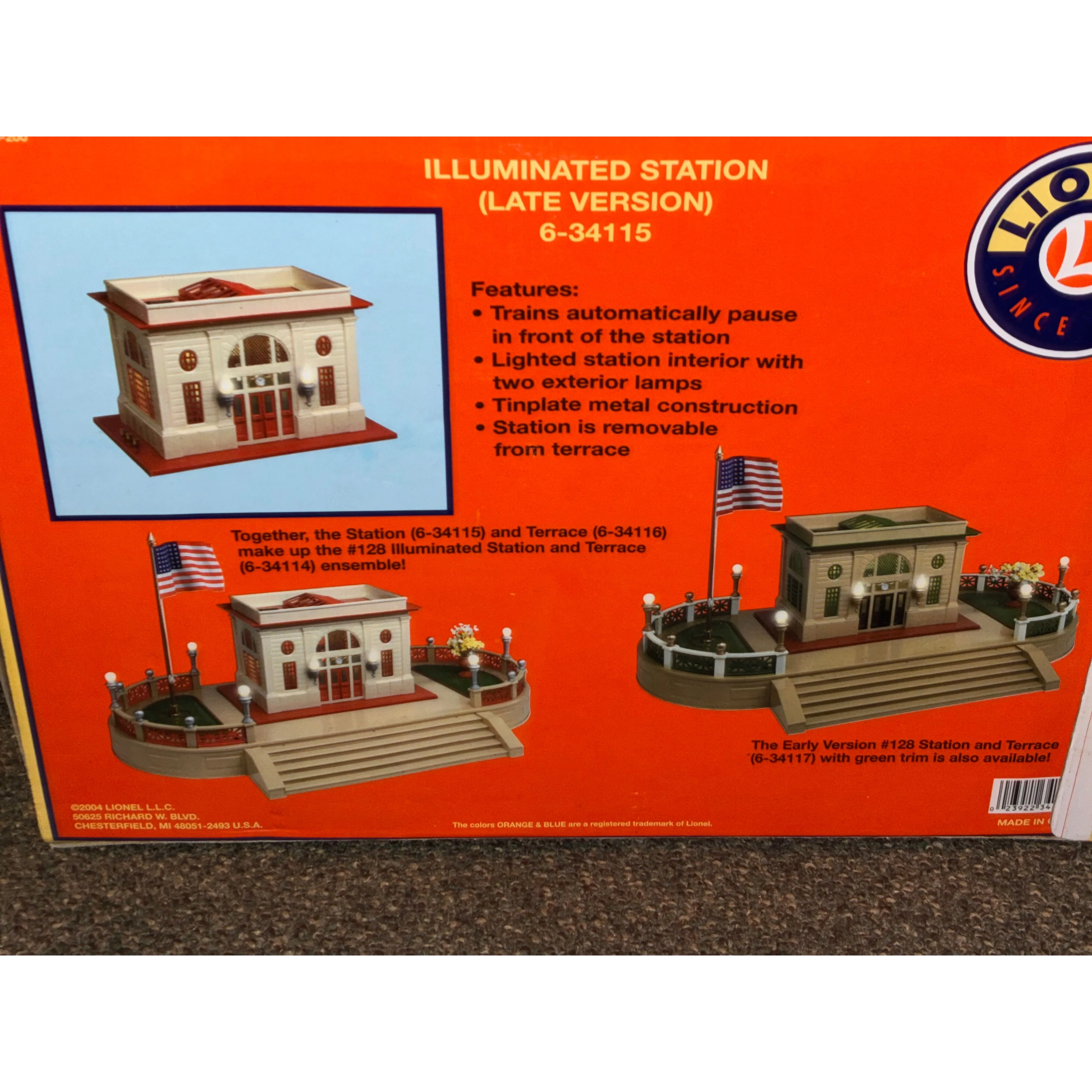 Lionel 6-34115 Illuminated Station (Late Version) in original box — photo 9
