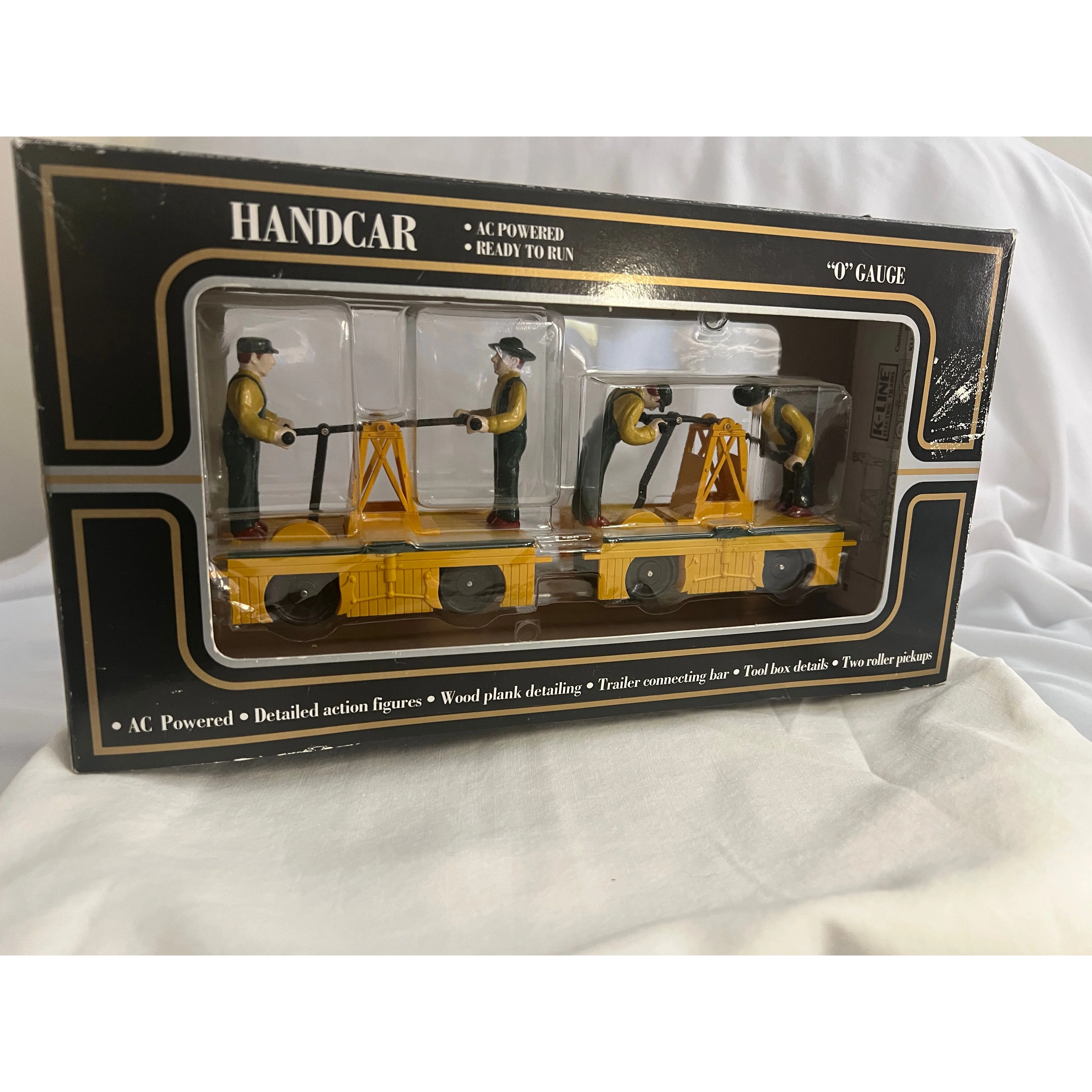 K-LINE Kennecott Copper Corporation Motorized Handcar & Trailer O Gauge