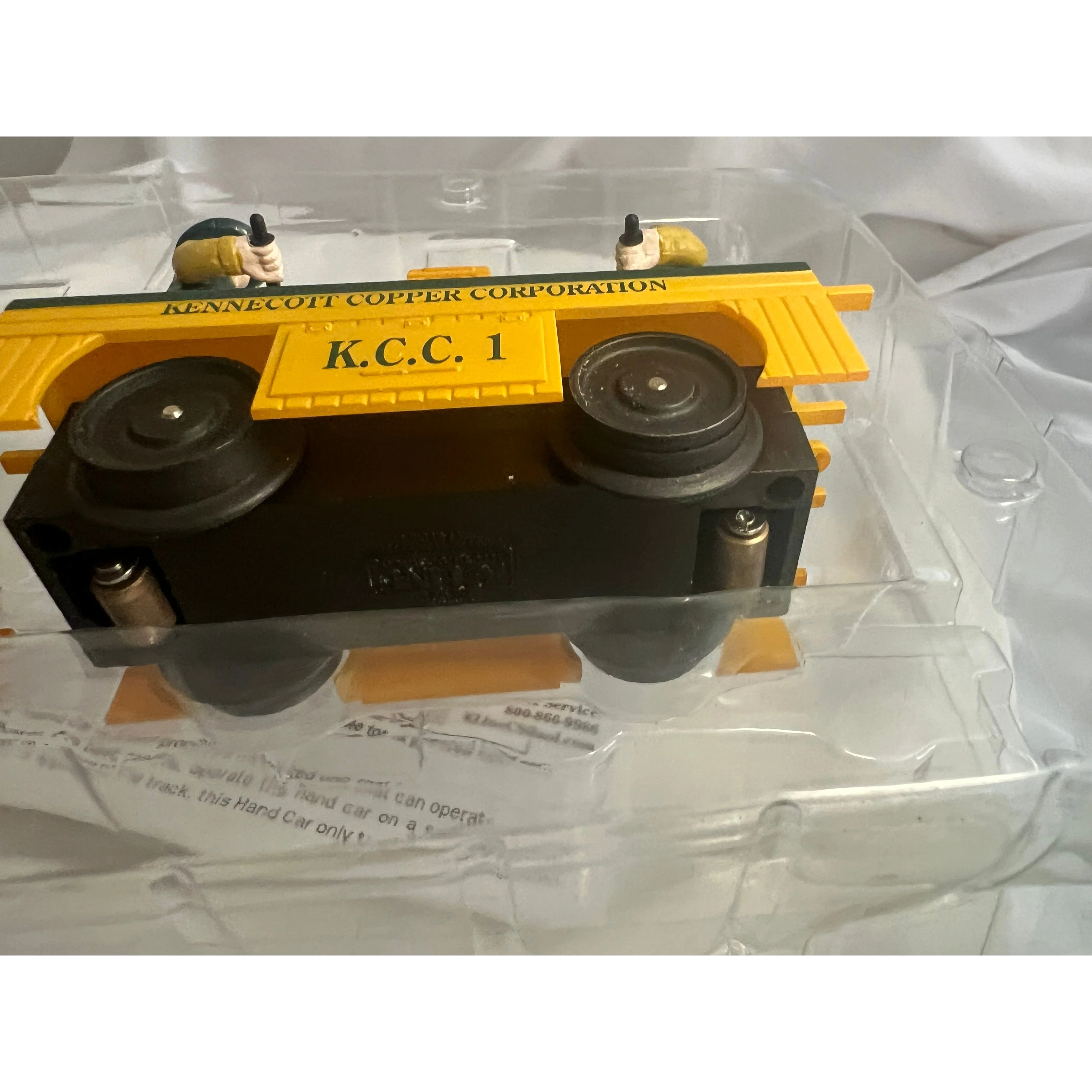 K-LINE Kennecott Copper Corporation Motorized Handcar & Trailer O Gauge — photo 5