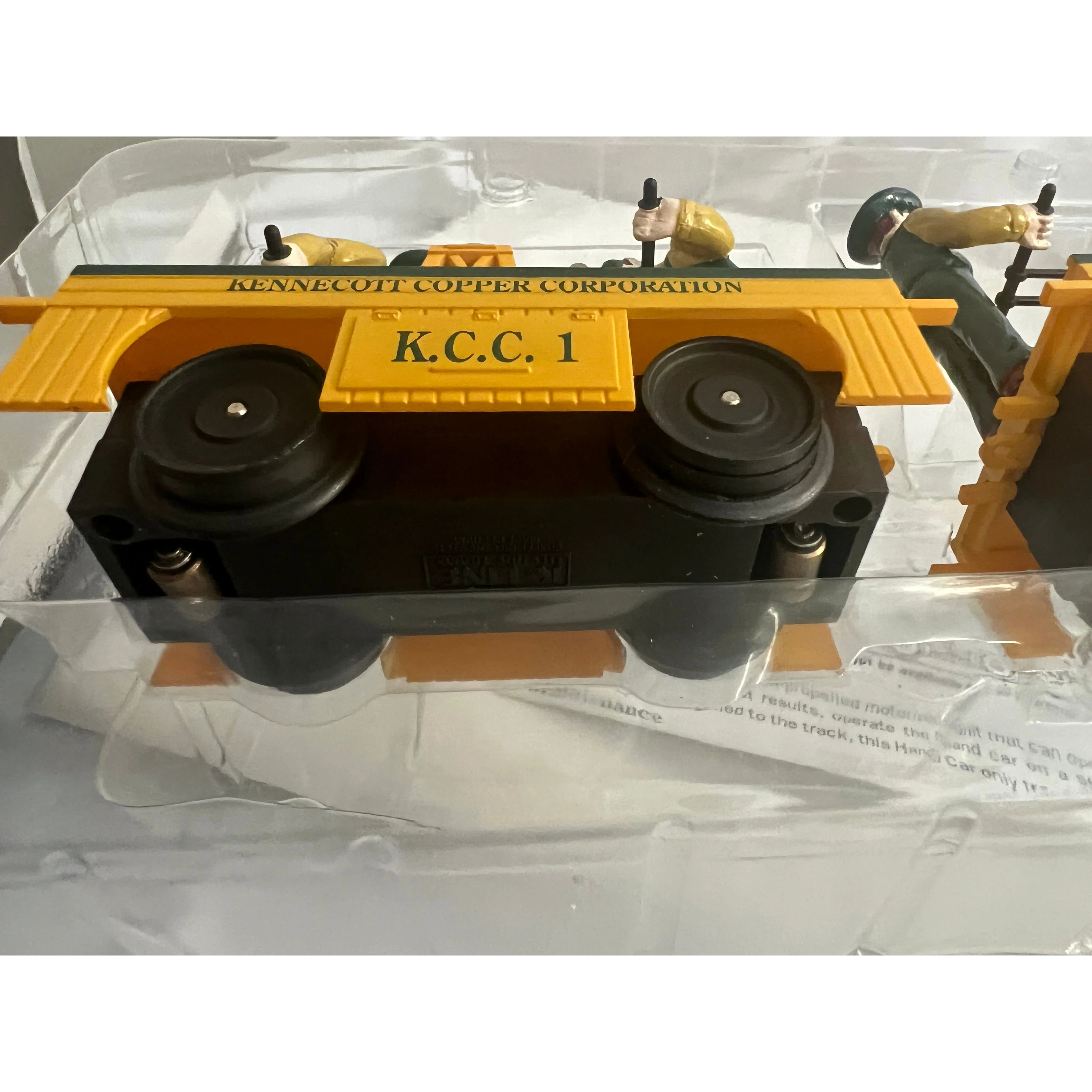 K-LINE Kennecott Copper Corporation Motorized Handcar & Trailer O Gauge — photo 6
