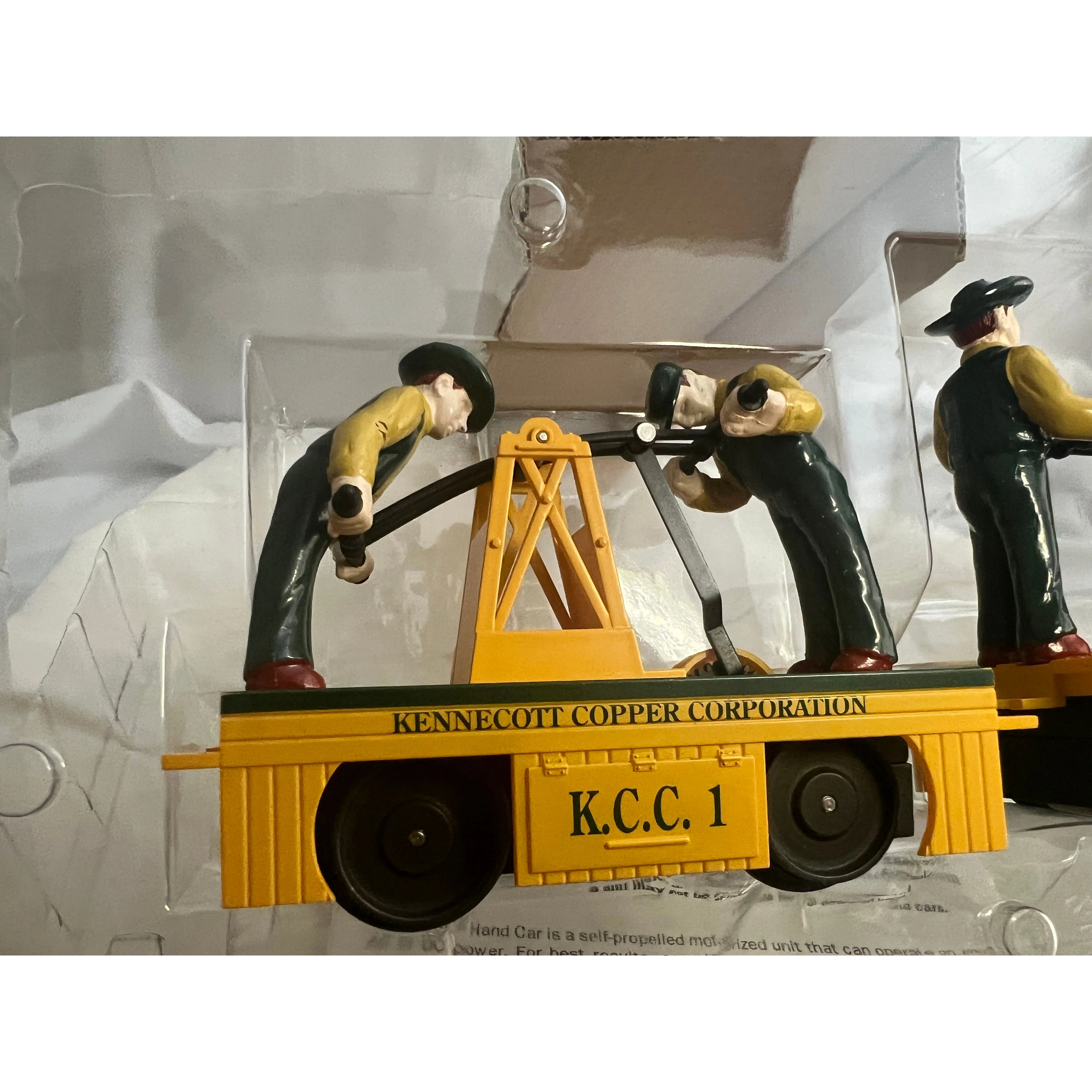 K-LINE Kennecott Copper Corporation Motorized Handcar & Trailer O Gauge — photo 7