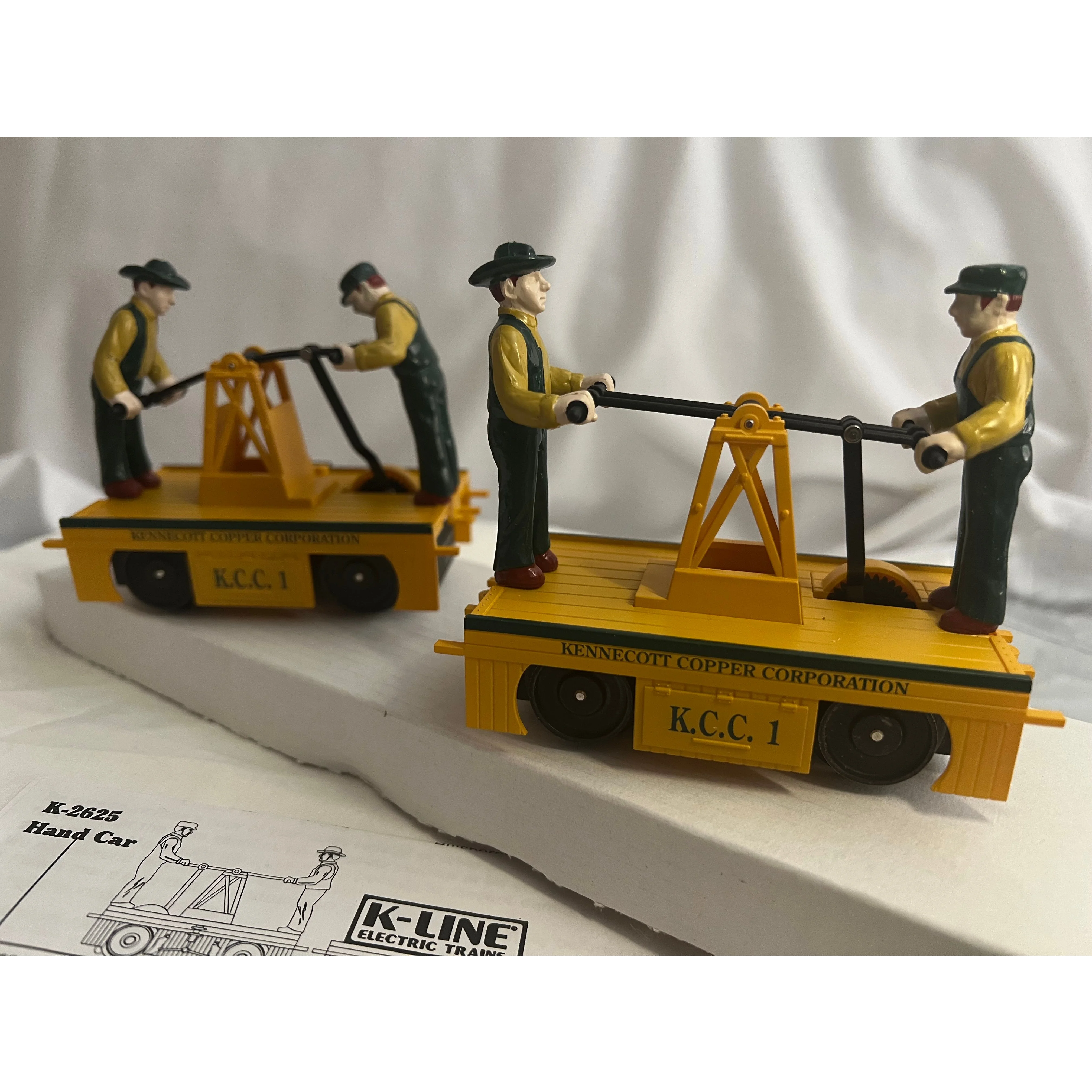 K-LINE Kennecott Copper Corporation Motorized Handcar & Trailer O Gauge — photo 10