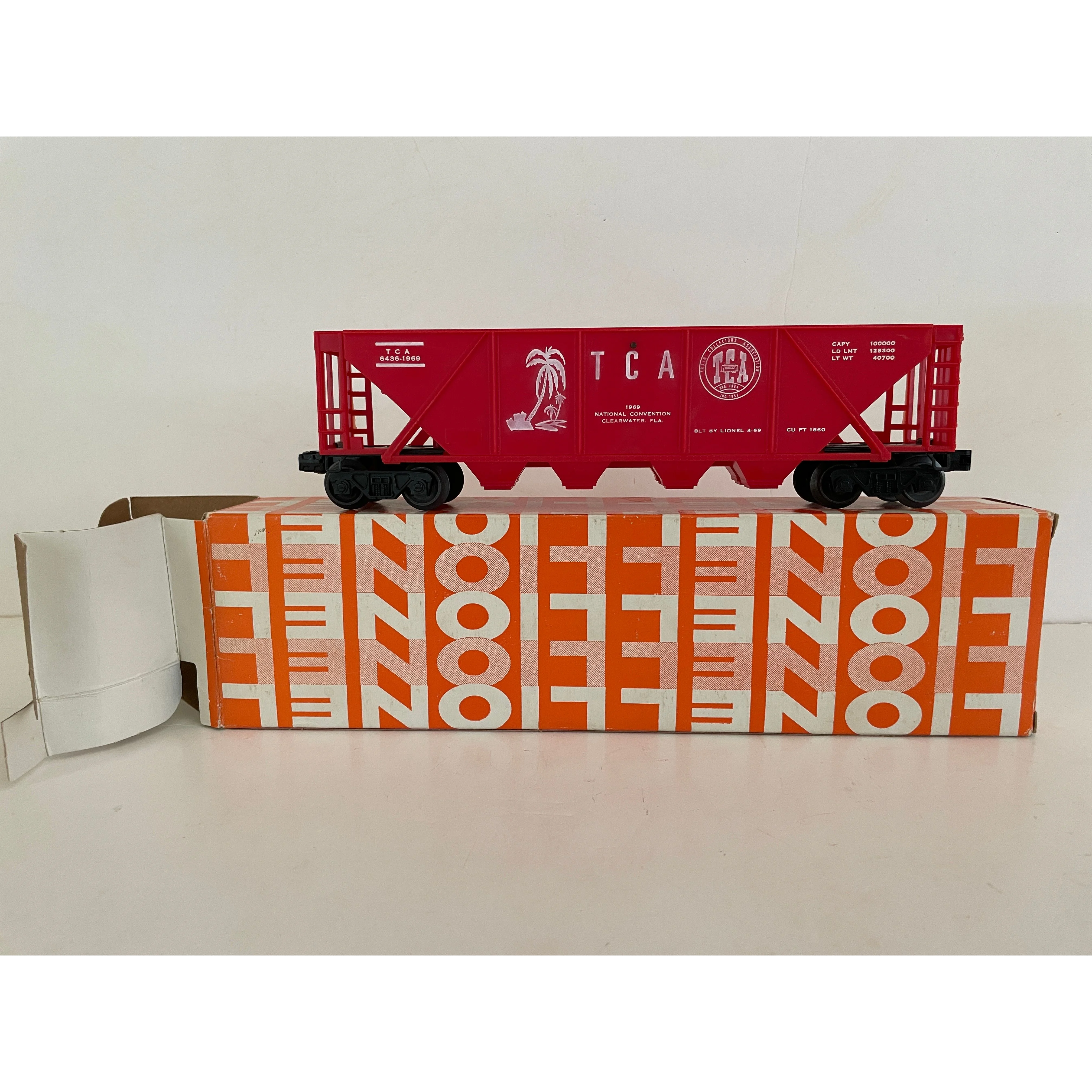 Lionel Lines O gauge Postwar 6436-1969 TCA Convention Hopper in Hagerstown MD Box — photo 16