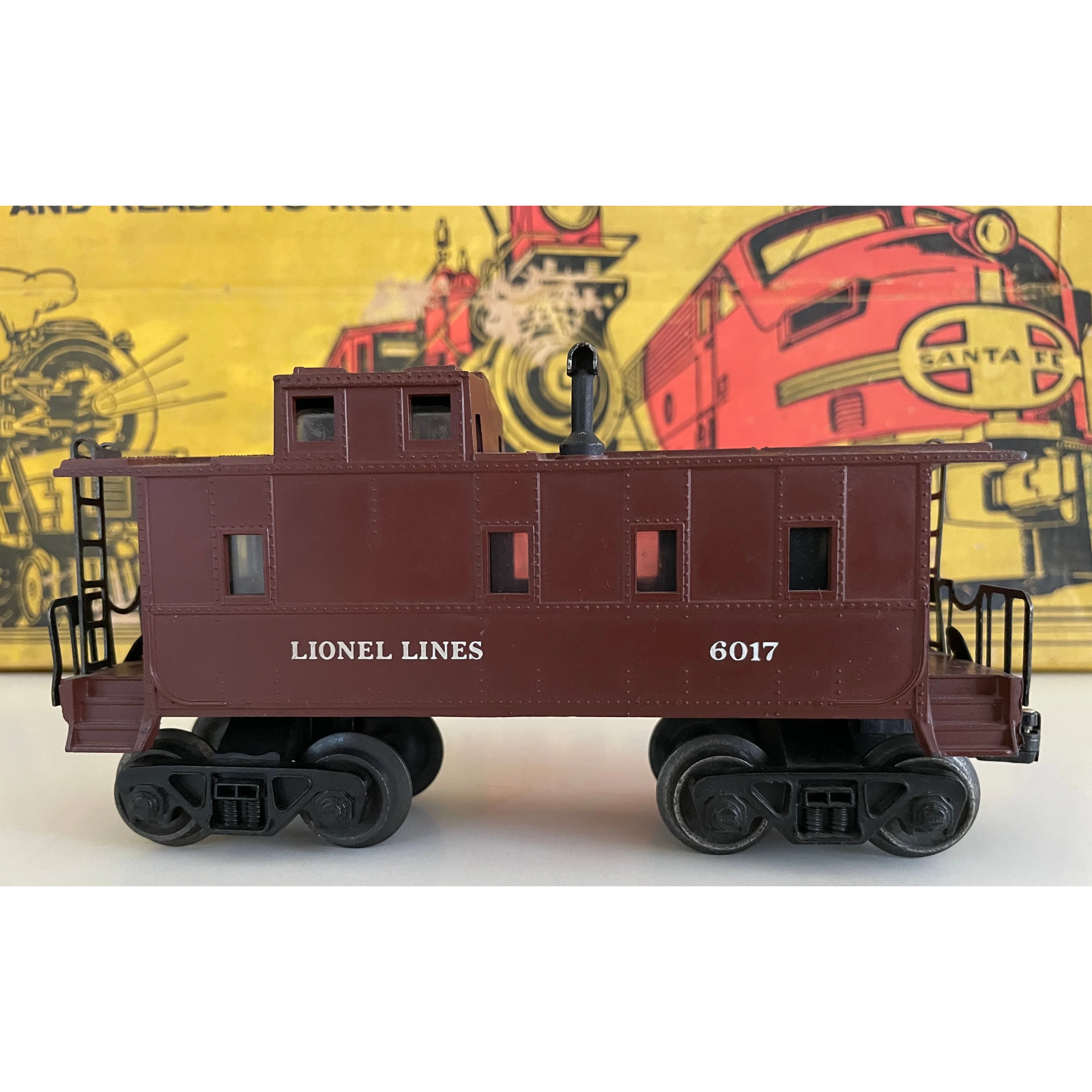 Lionel Postwar O Set #1613S with 247/247T B&O Steam Loco, 3 flats w/loads & caboose — photo 15