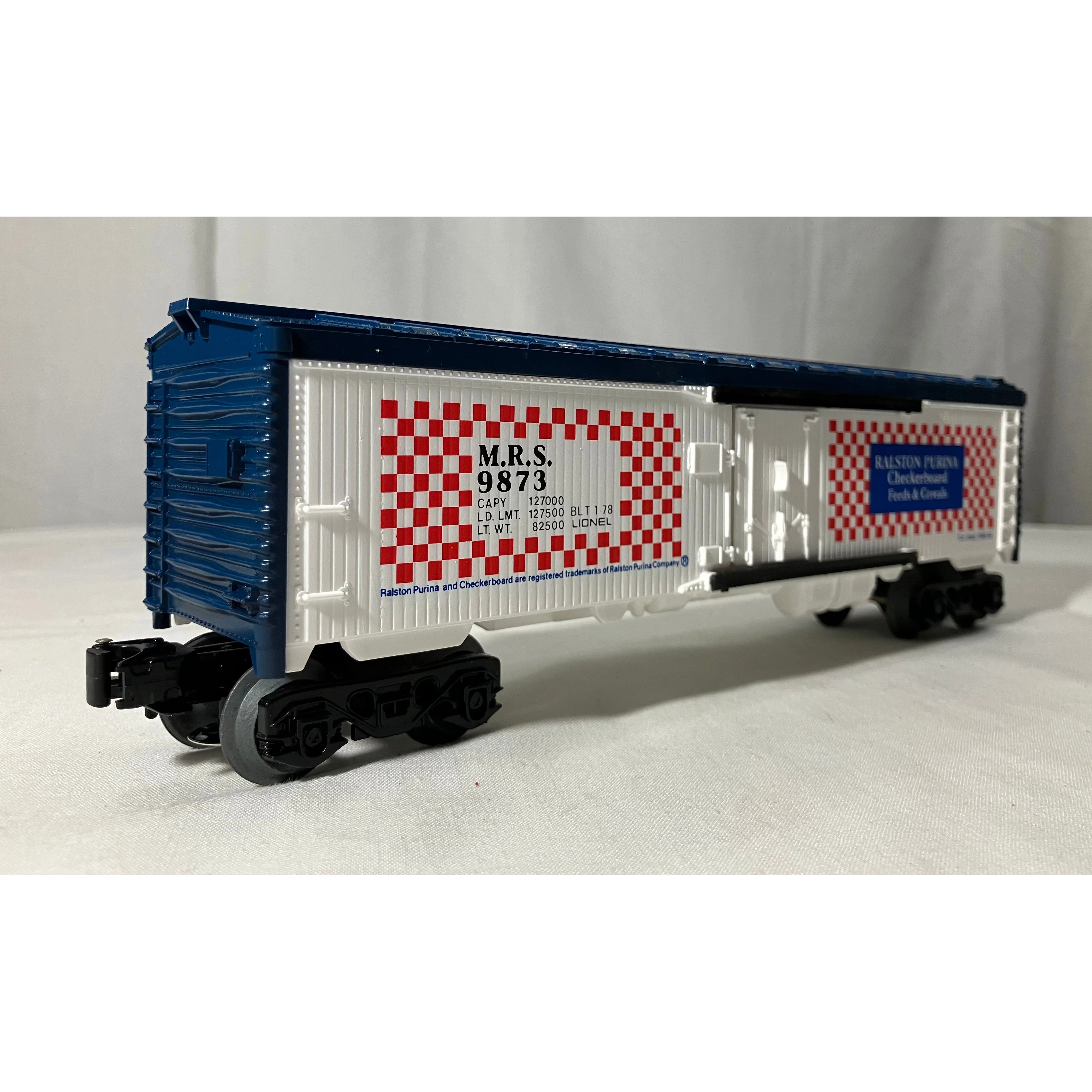 Lionel O scale 3-rail Ralston Purina reefer 9873 — photo 2