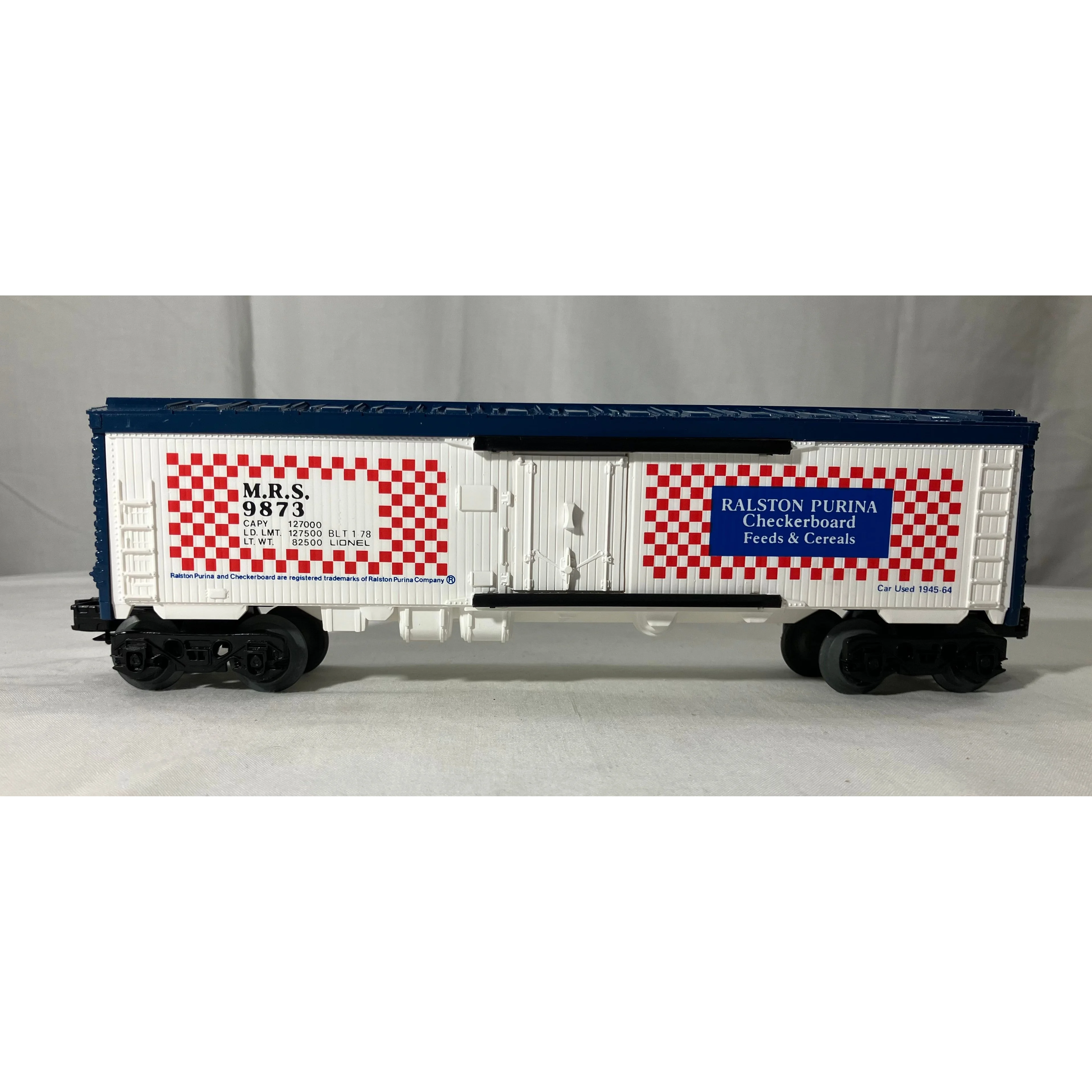 Lionel O scale 3-rail Ralston Purina reefer 9873 — photo 3