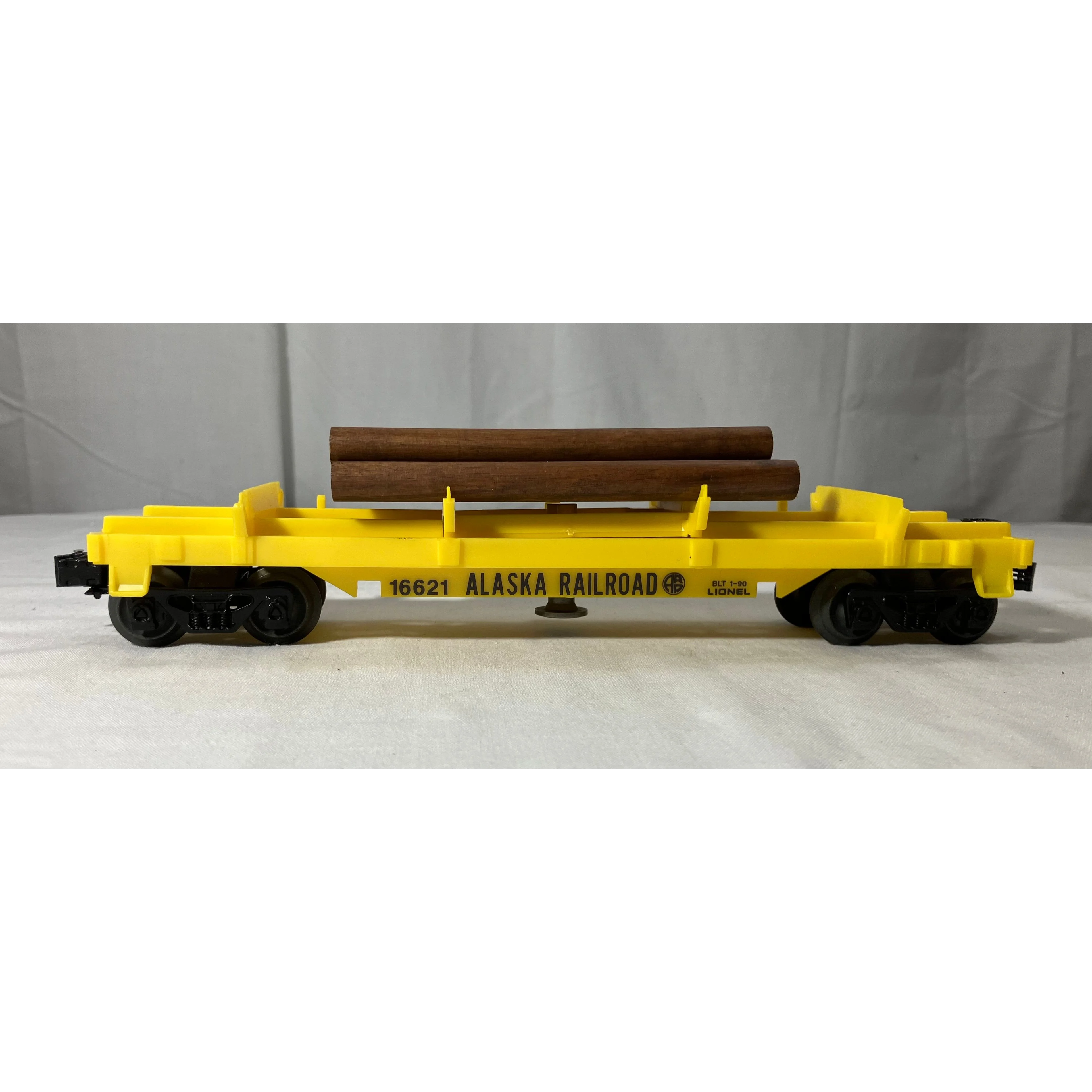 Lionel 6-16621 O scale 3-rail Alaska Railroad log dump car — photo 5