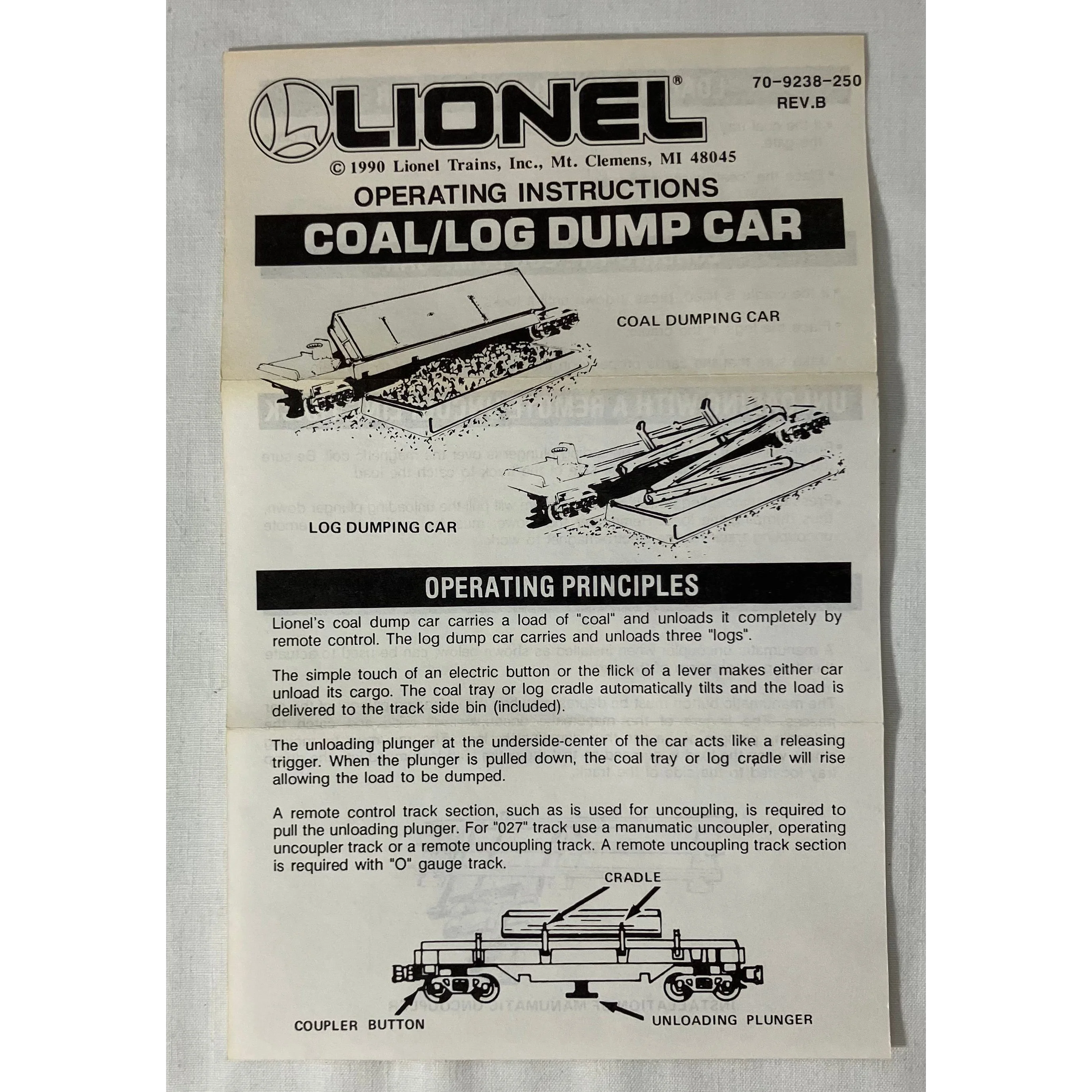 Lionel 6-16621 O scale 3-rail Alaska Railroad log dump car — photo 10