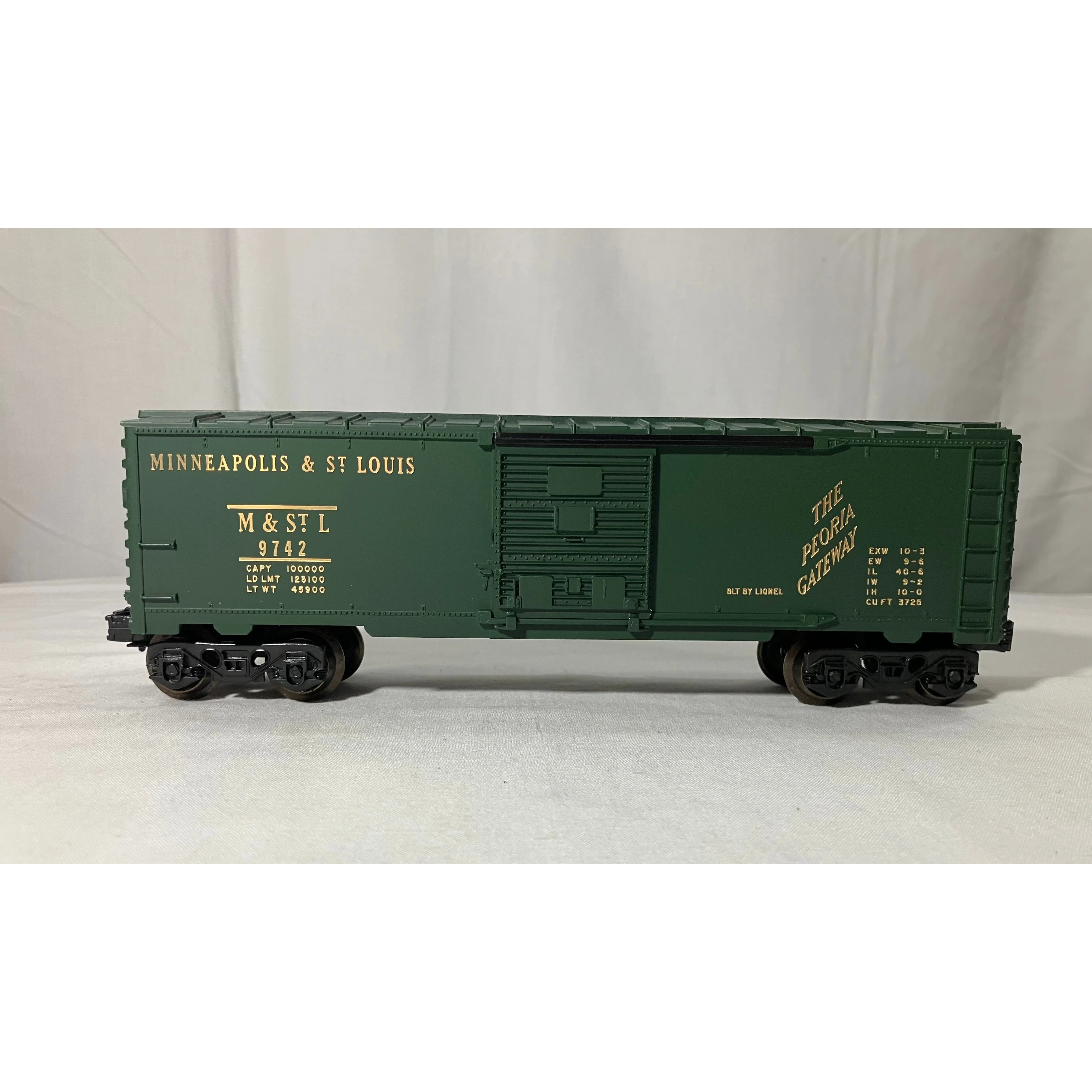Lionel 6-9742 O scale 3-rail Minneapolis & St. Louis boxcar — photo 3