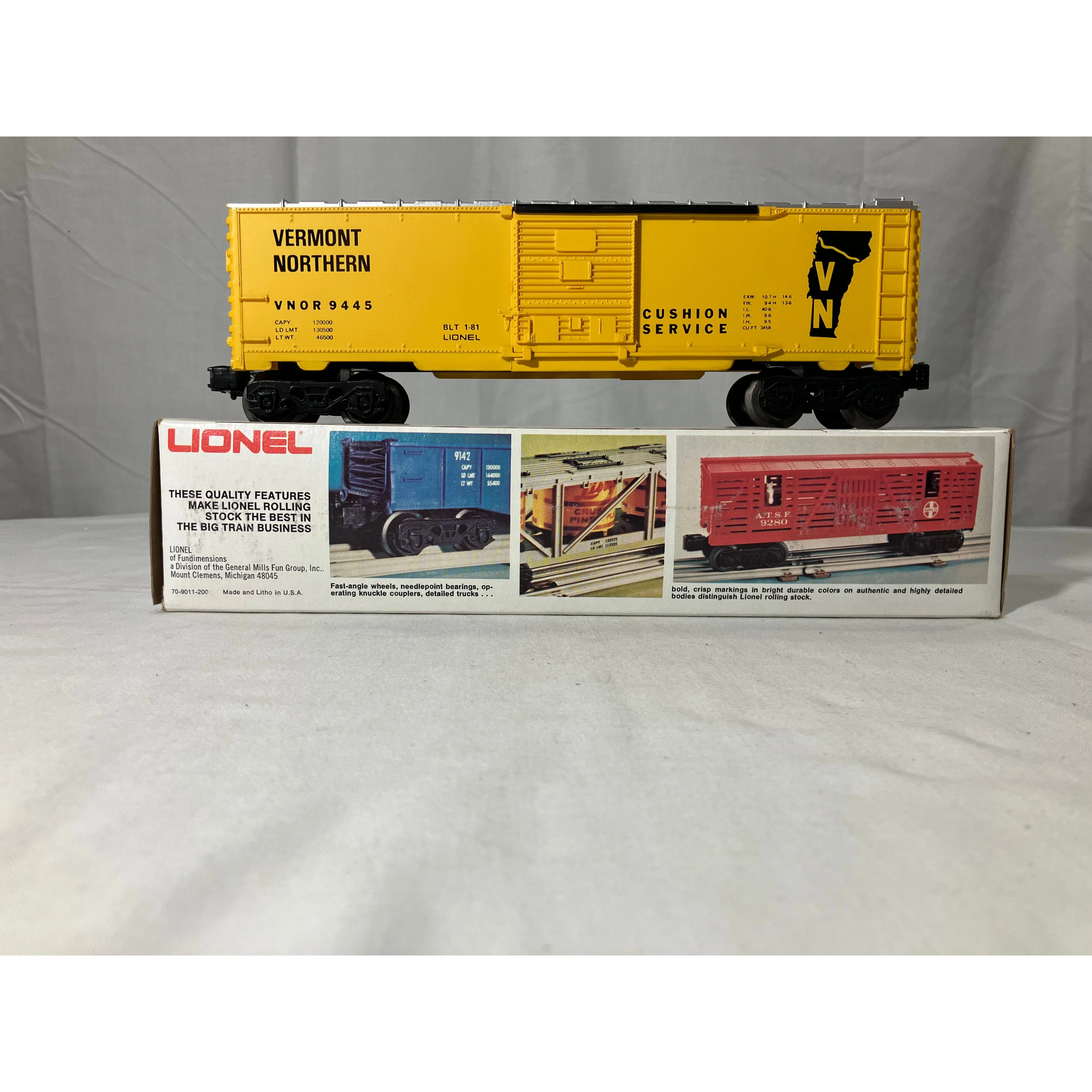 Lionel 6-9445 O scale 3-rail Vermont Northern boxcar — photo 3