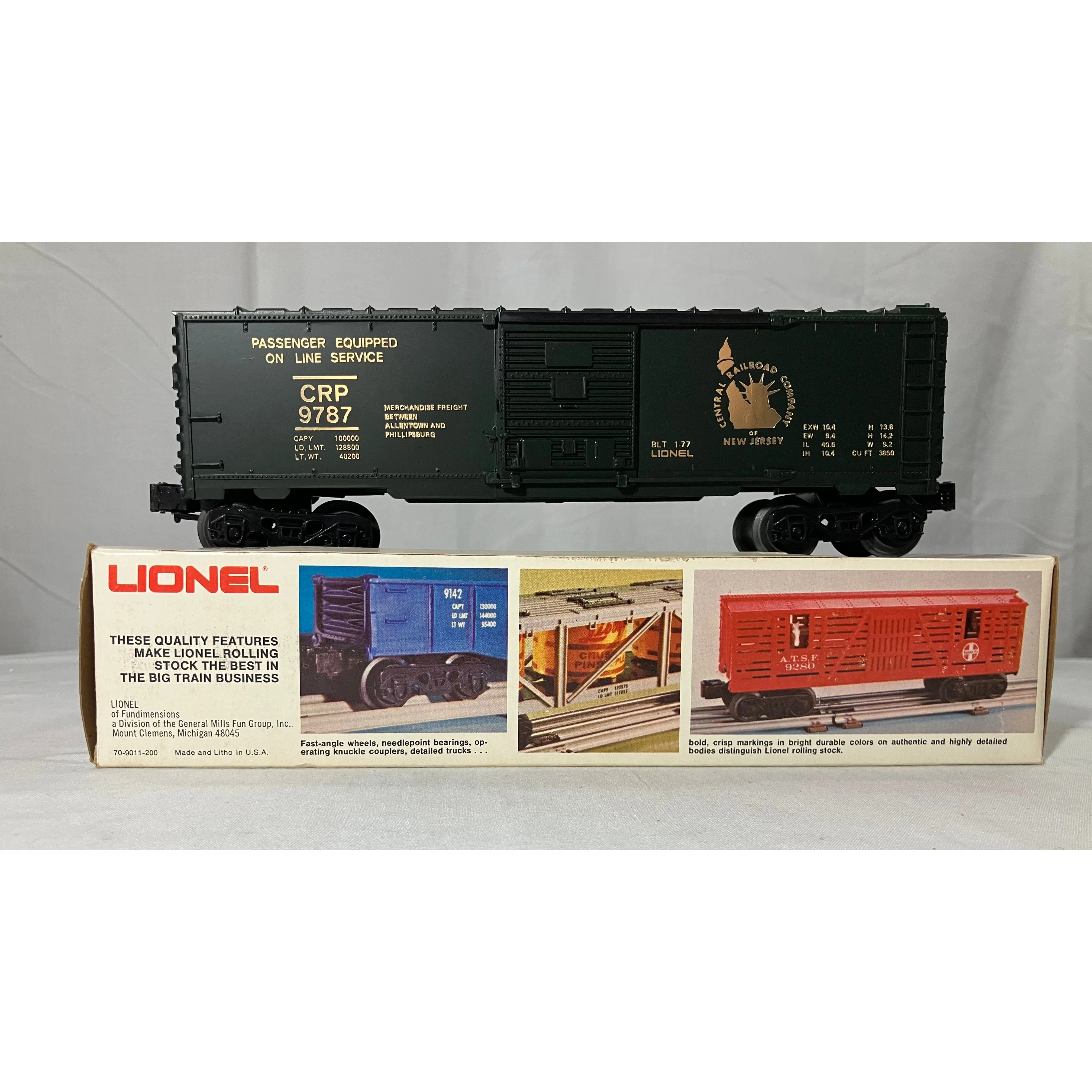 Lionel 6-9787 O scale 3-rail Jersey Central boxcar — photo 3