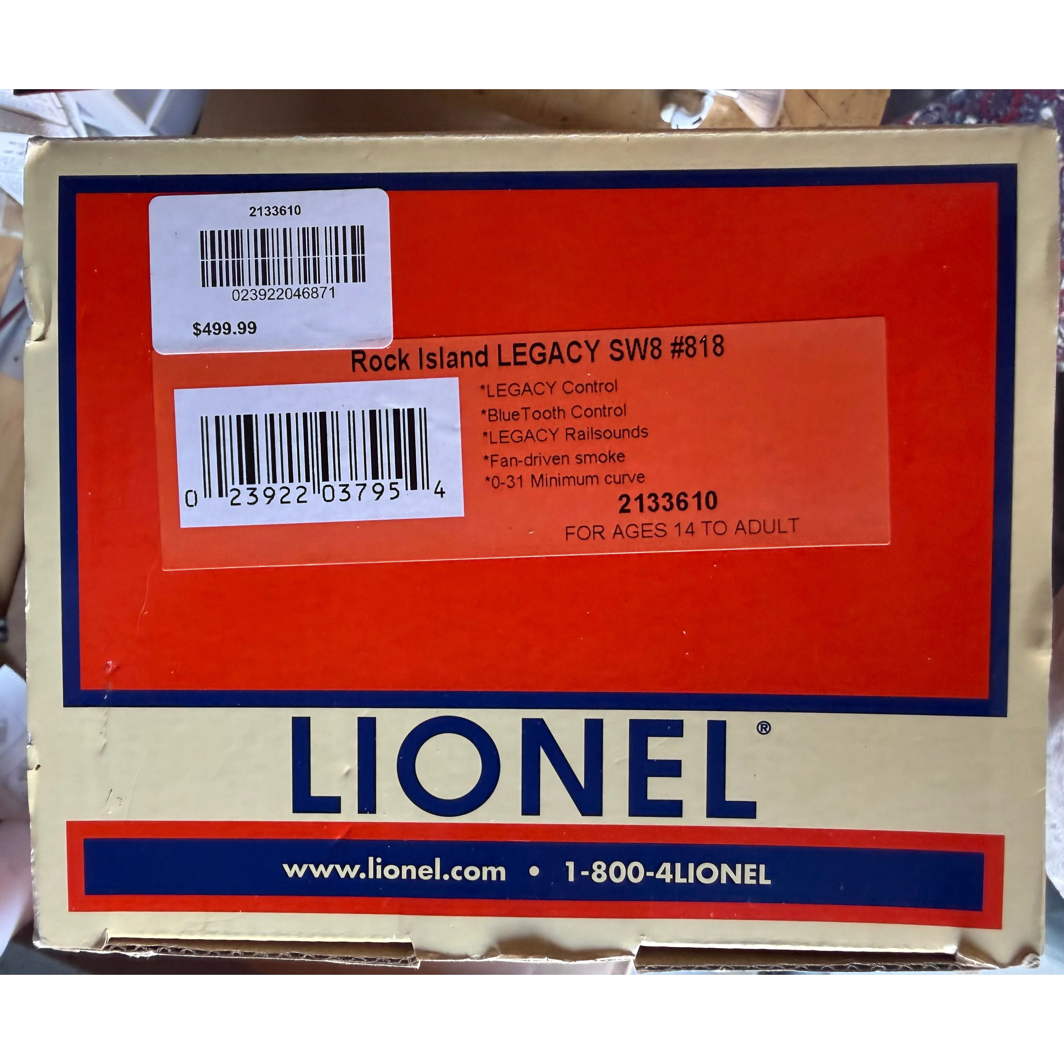Lionel 2133610 Rock Island Legacy SW8 #818 — photo 11
