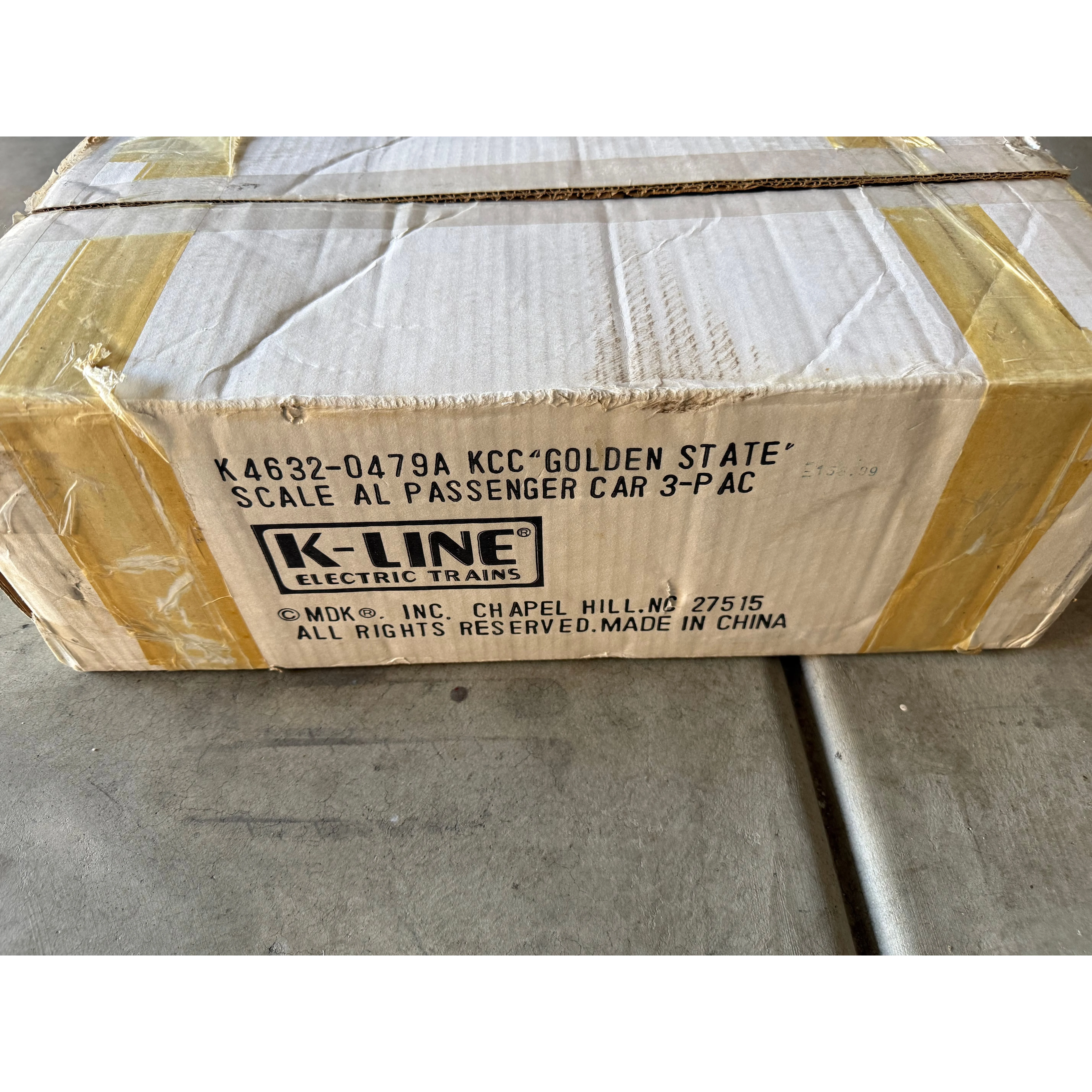 K-Line 3 rail Golden State Complete 5 Car Set (Upgraded LEDs and passengers) — photo 7