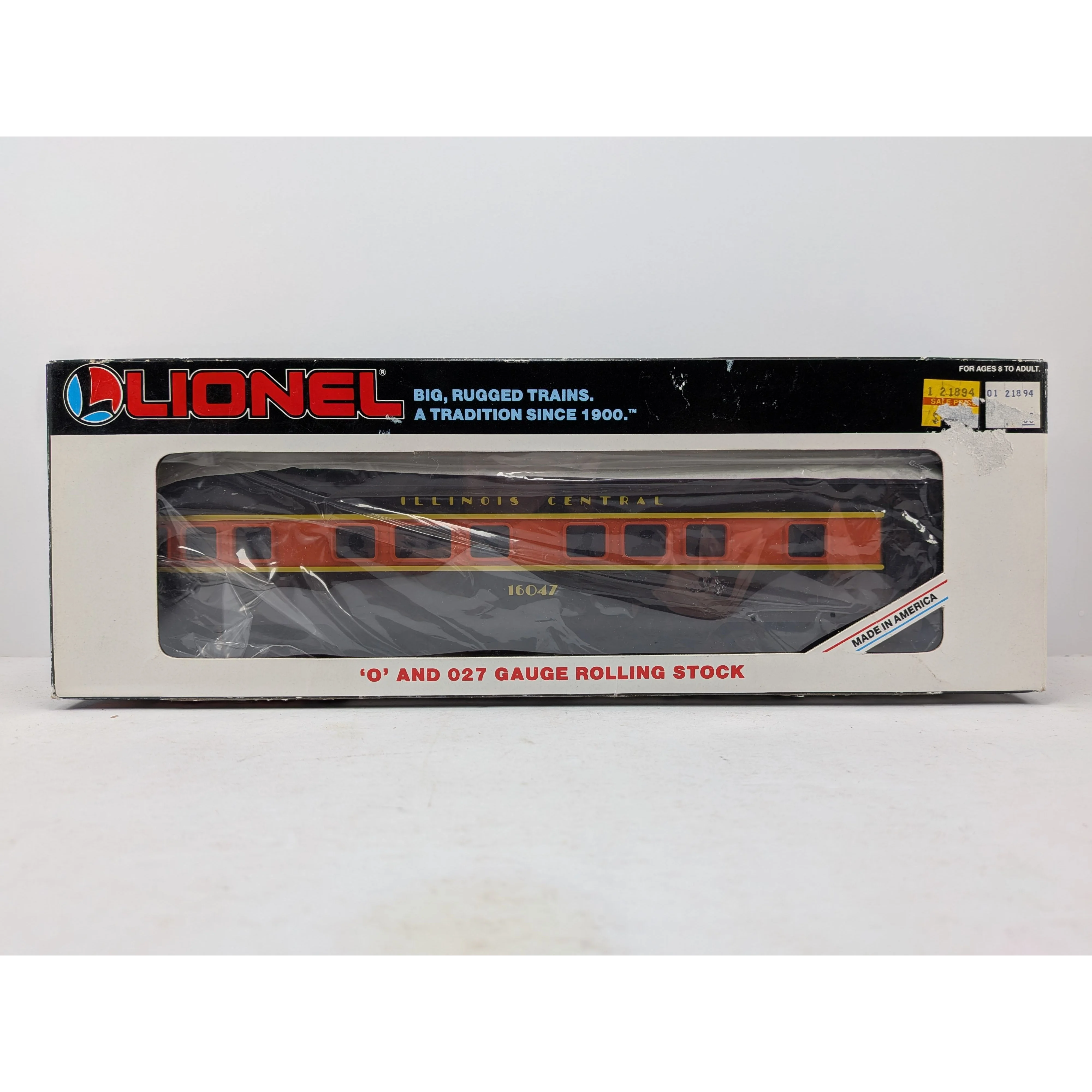 Lionel 6-16049 & 6-16047 O Gauge Illinois Central Diner car & Observation car — photo 3
