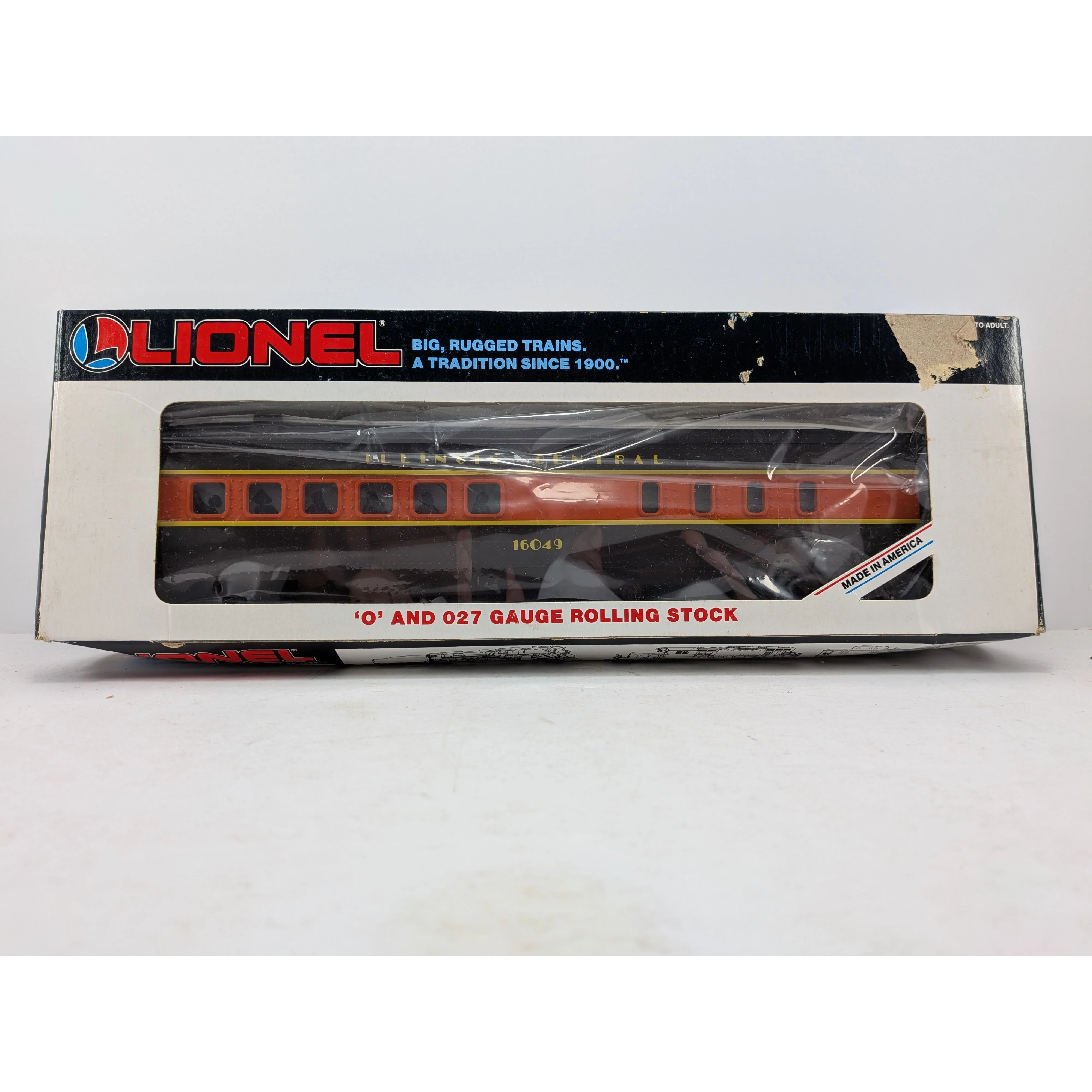 Lionel 6-16049 & 6-16047 O Gauge Illinois Central Diner car & Observation car — photo 4
