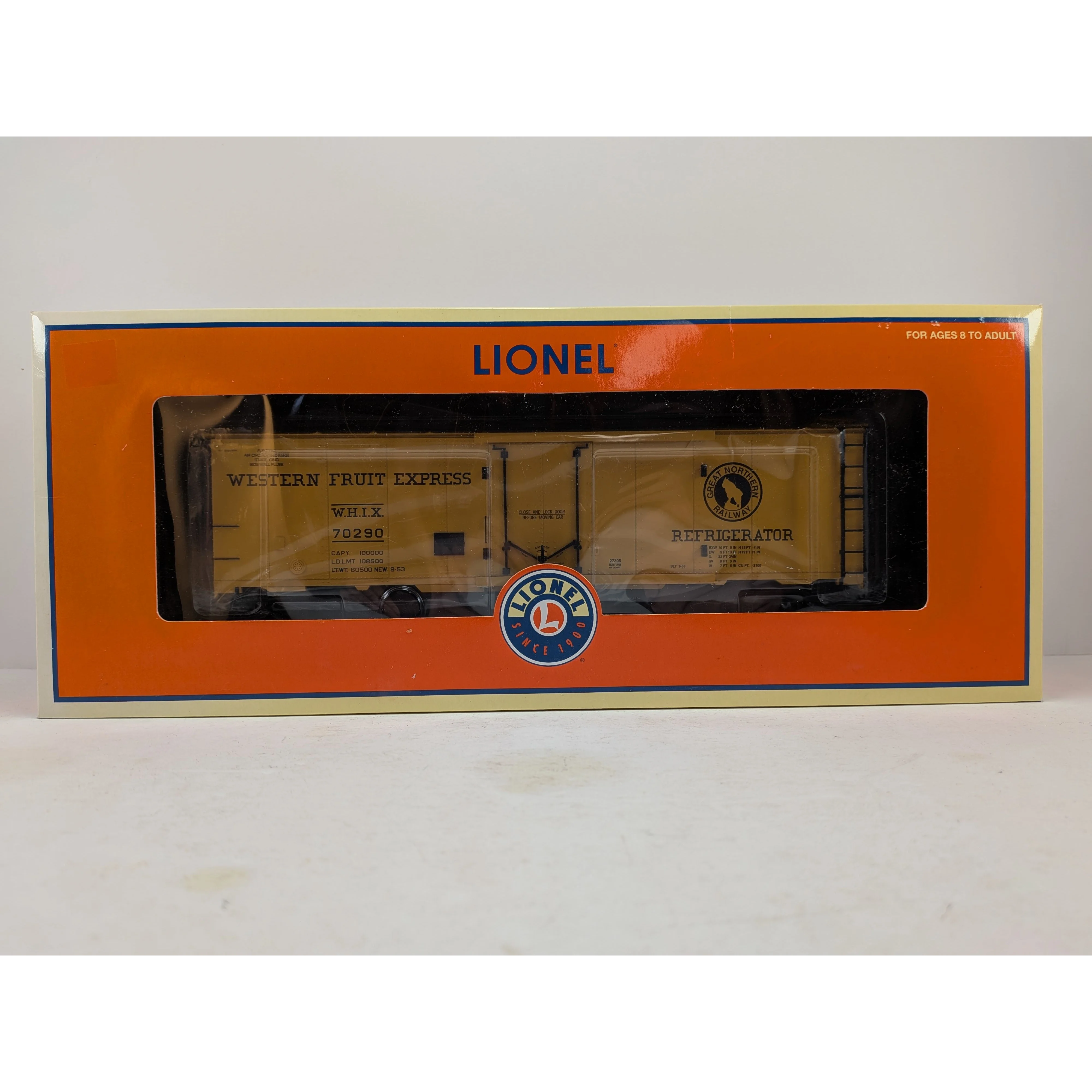 LIONEL GREAT NORTHERN 40’ STEEL REEFER CAR 6-27305 O SCALE WESTERN FRUIT EXPRESS - Image 2
