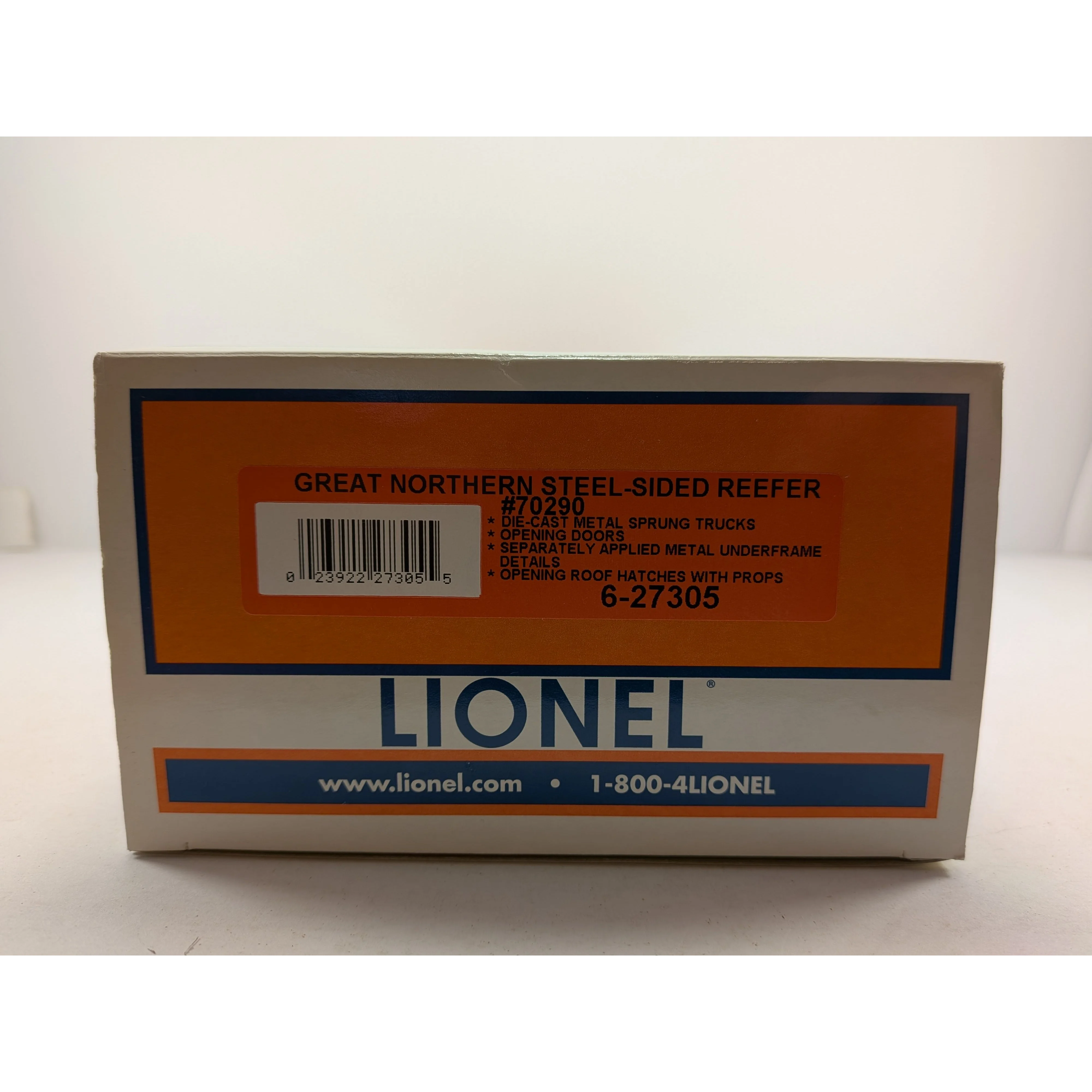 LIONEL GREAT NORTHERN 40’ STEEL REEFER CAR 6-27305 O SCALE WESTERN FRUIT EXPRESS - Image 3