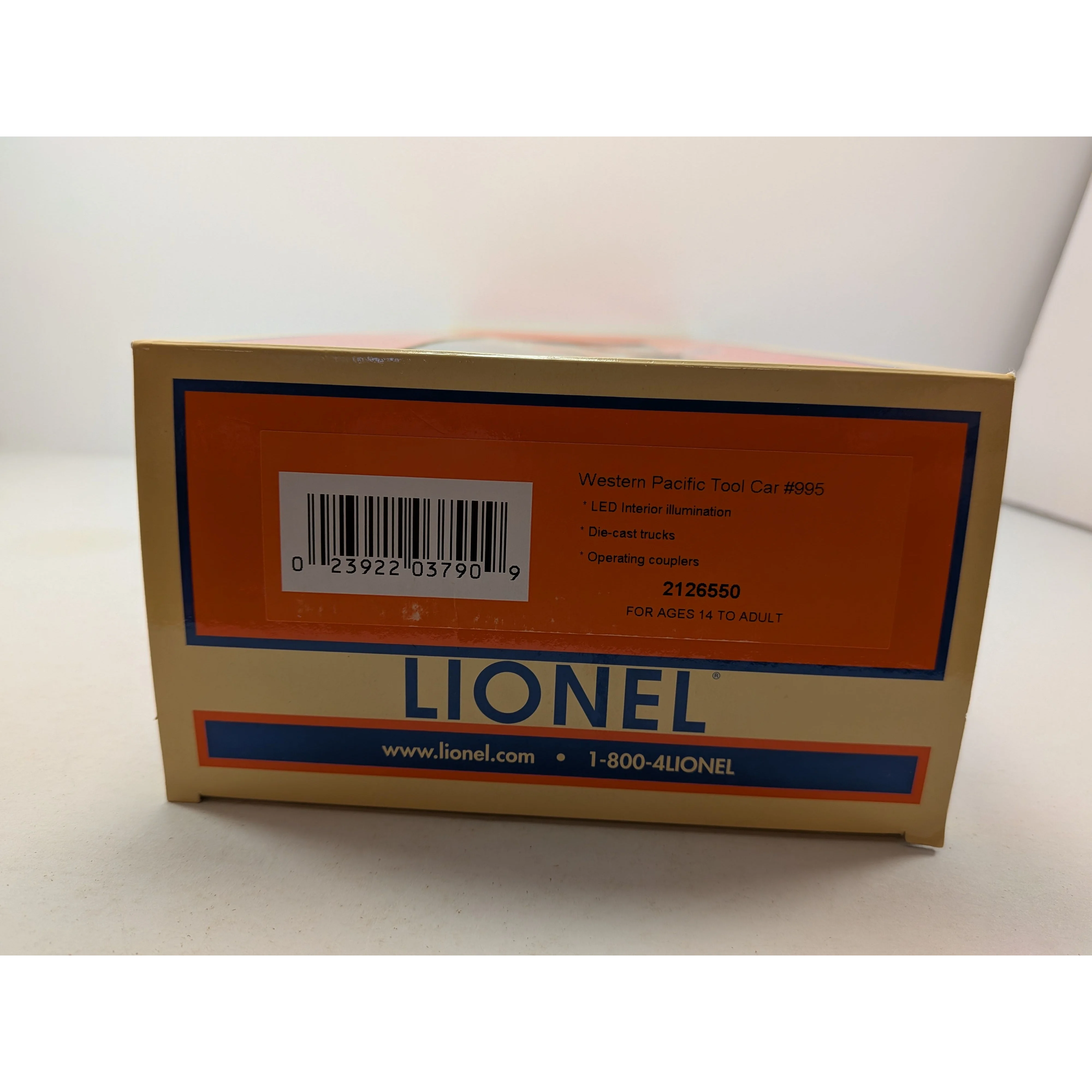 LIONEL 2126550 WESTERN PACIFIC LIGHTED TOOL CAR new in box. - Image 3