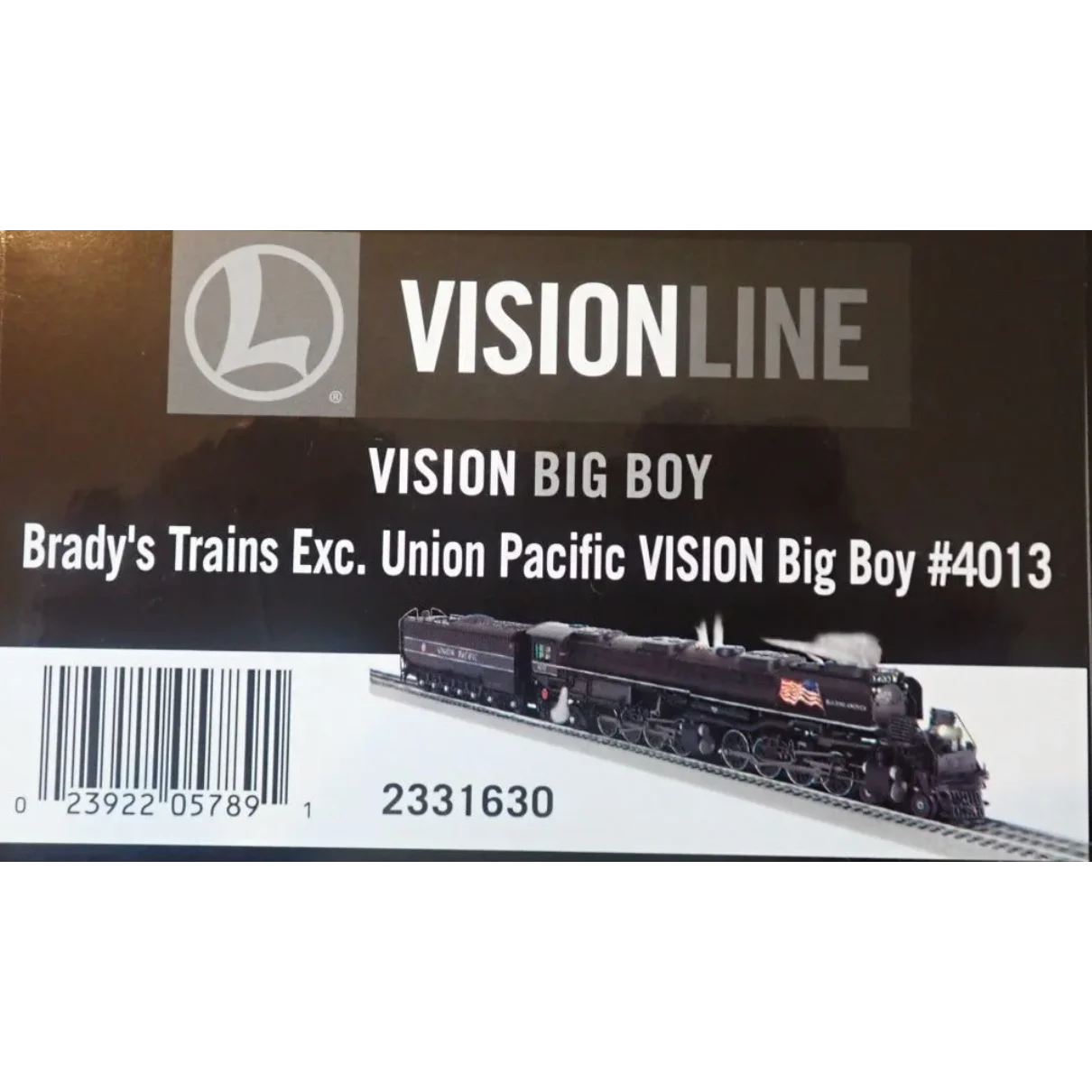 Lionel O 3R 2331630 Brady's Custom Union Pacific Vision Line Big Boy #4013 NIB TESTED — photo 5