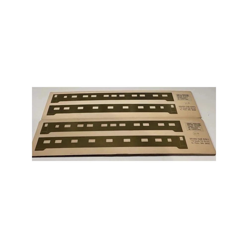 BRASS car sides PASS PS SLEEPER GN # 6-5-2 HO SCALE SET OF TWO FOR TWO CARS — photo 3