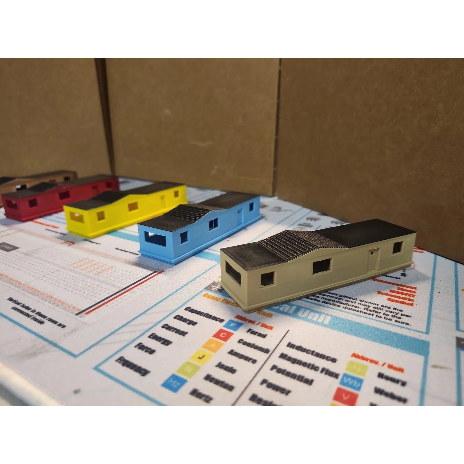 N Scale 1:160 Mobile Home Trailer Park Set Train Model, 6 Pack Colored — photo 4