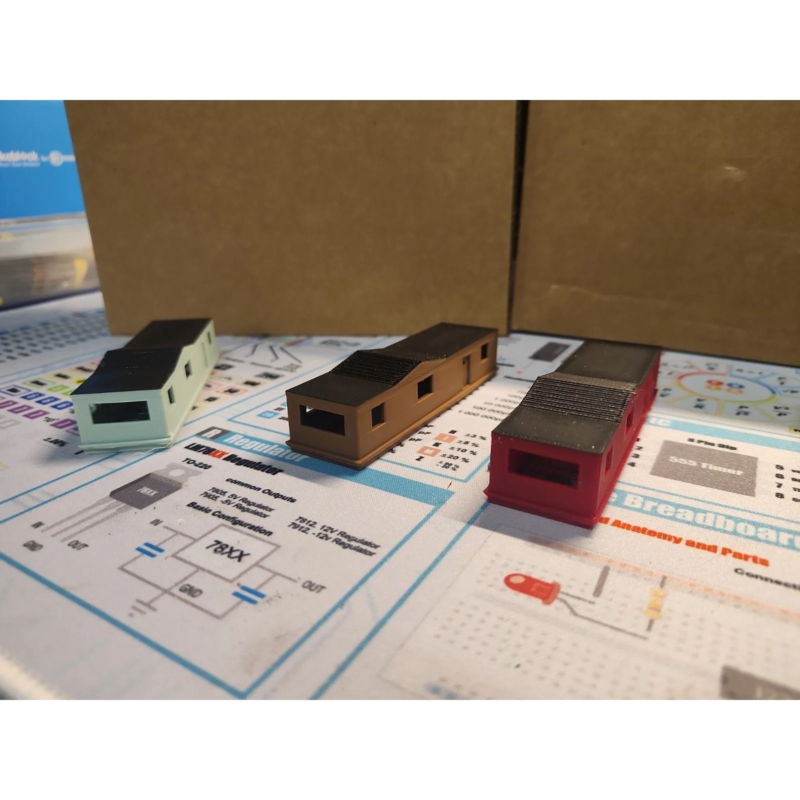 N Scale 1:160 Mobile Home Trailer Park Set Train Model, 6 Pack Colored — photo 5