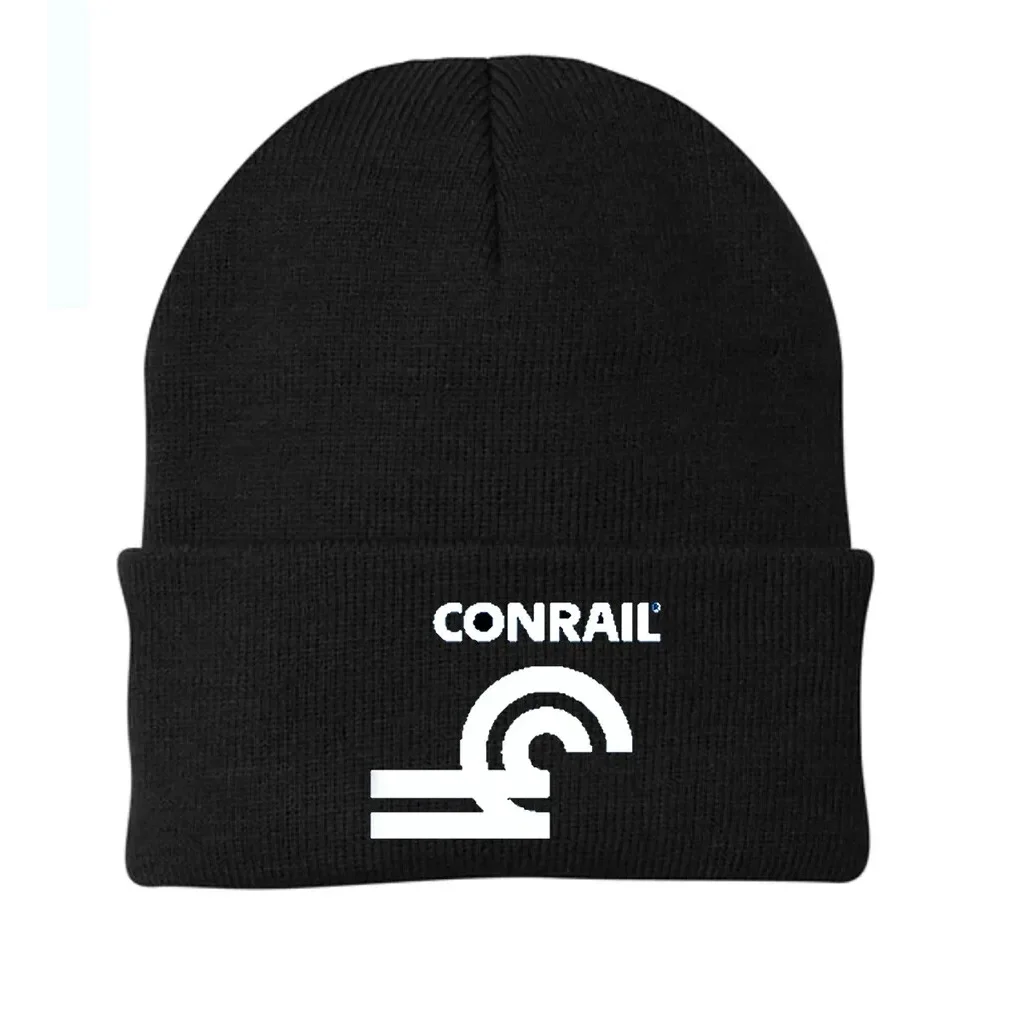 RAILROAD STOCKING CAP "CONRAIL" Logo Embroidered