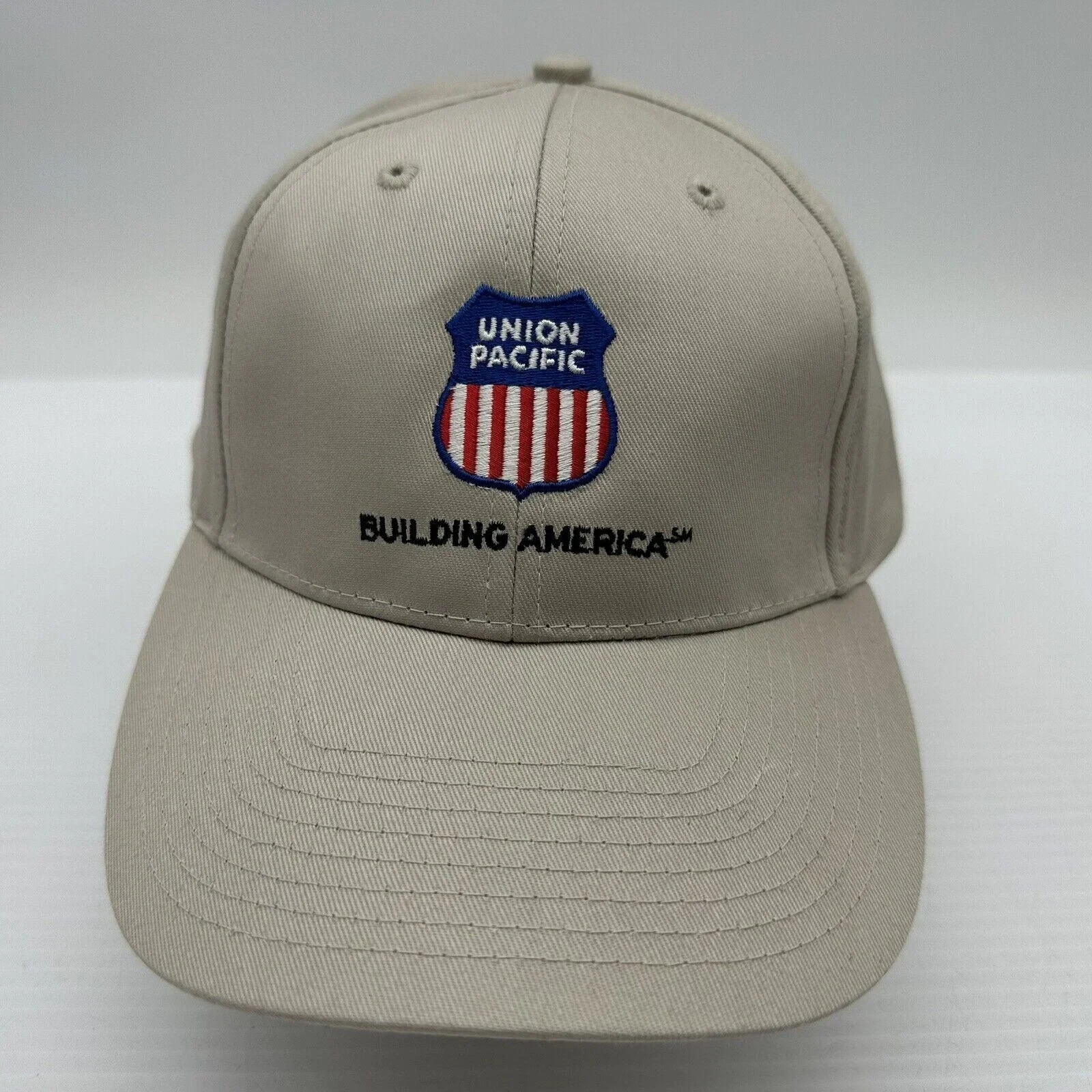 UNION PACIFIC Embroidered TAN cap by JELSMA GRAPHICS