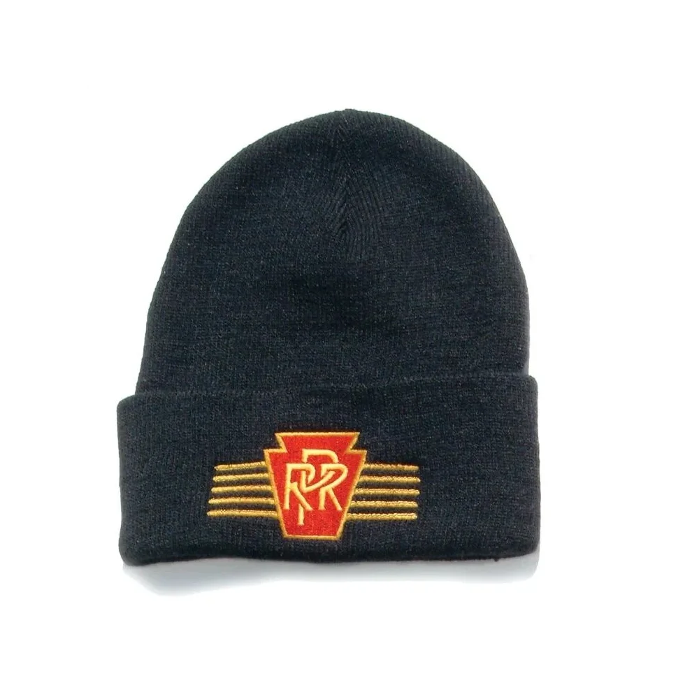 RAILROAD STOCKING CAP "PRR KEYSTONE" Logo Embroidered