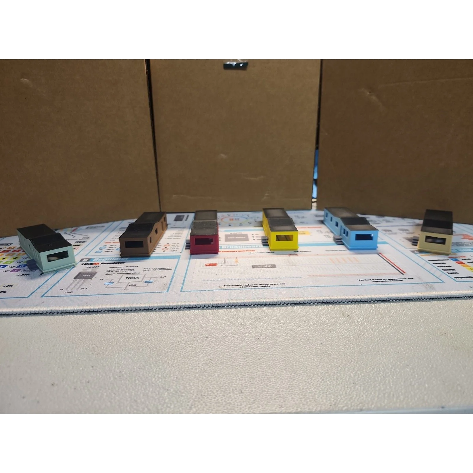 N Scale 1:160 Mobile Home Trailer Park Set Train Model, 6 Pack Colored — photo 6